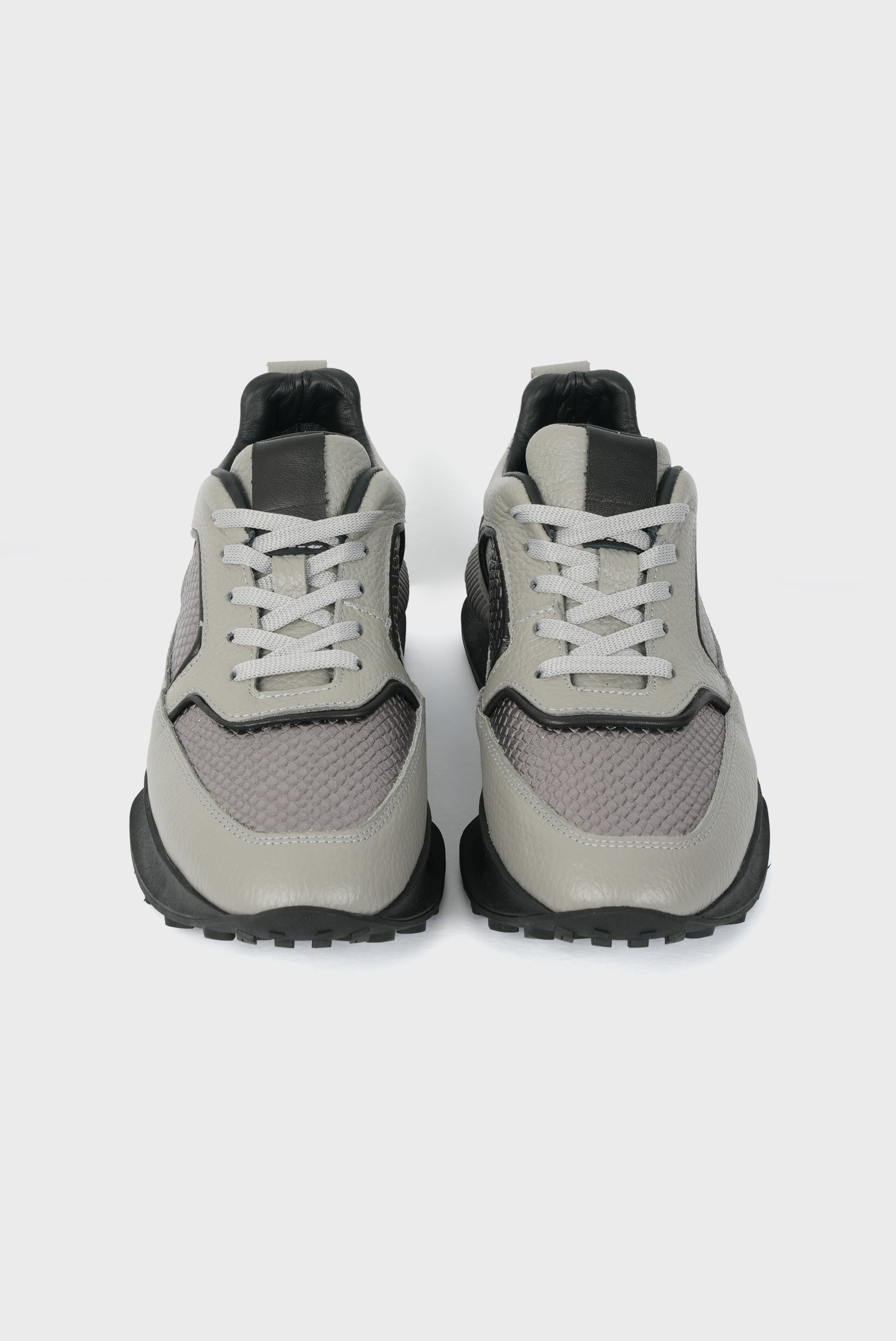 Eschi Sava Serisi Kadın Gri Hakiki Deri Sneaker Ayakkabı