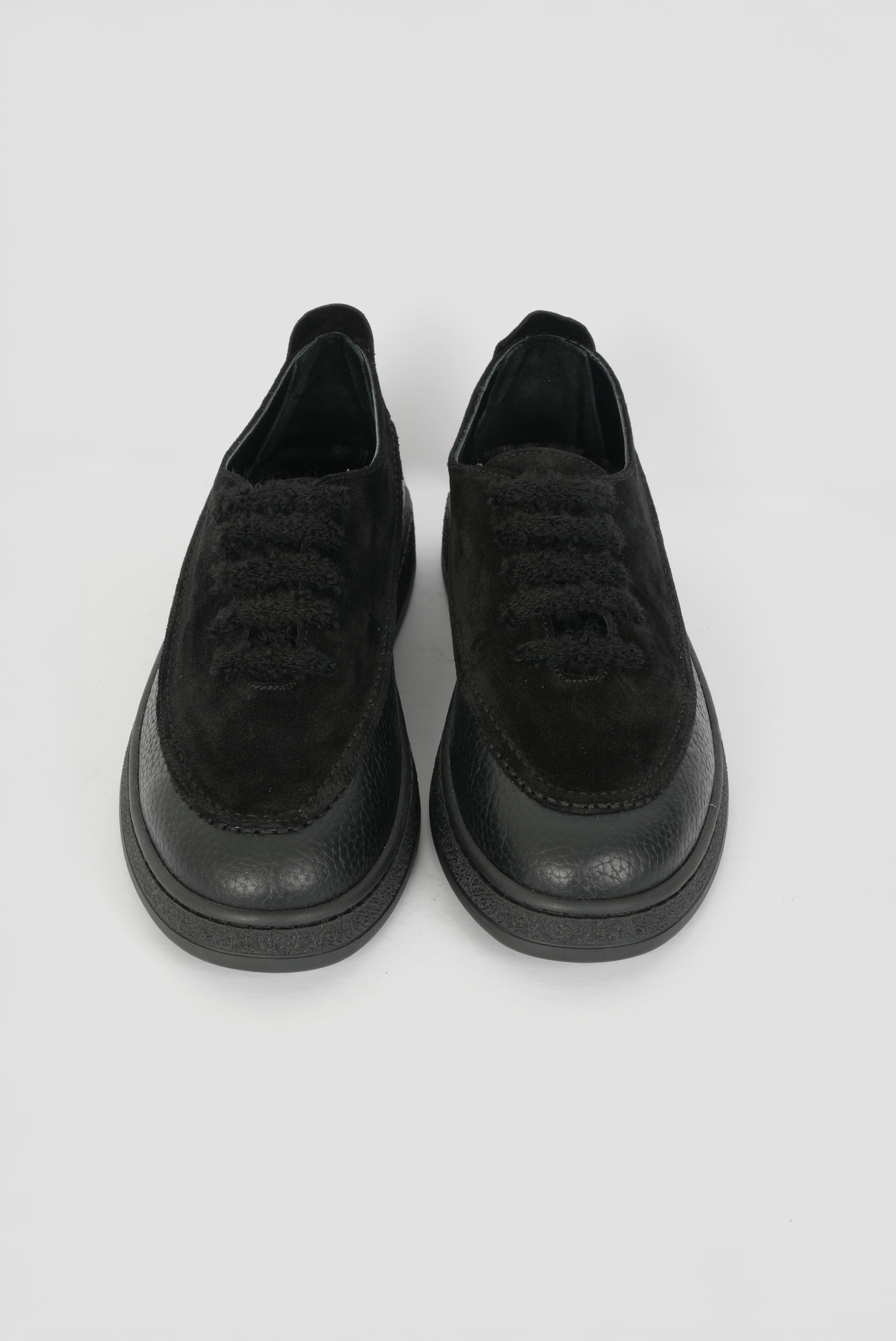 Eschi Moss Serisi Kadın Siyah Hakiki Deri Sneaker Ayakkabı