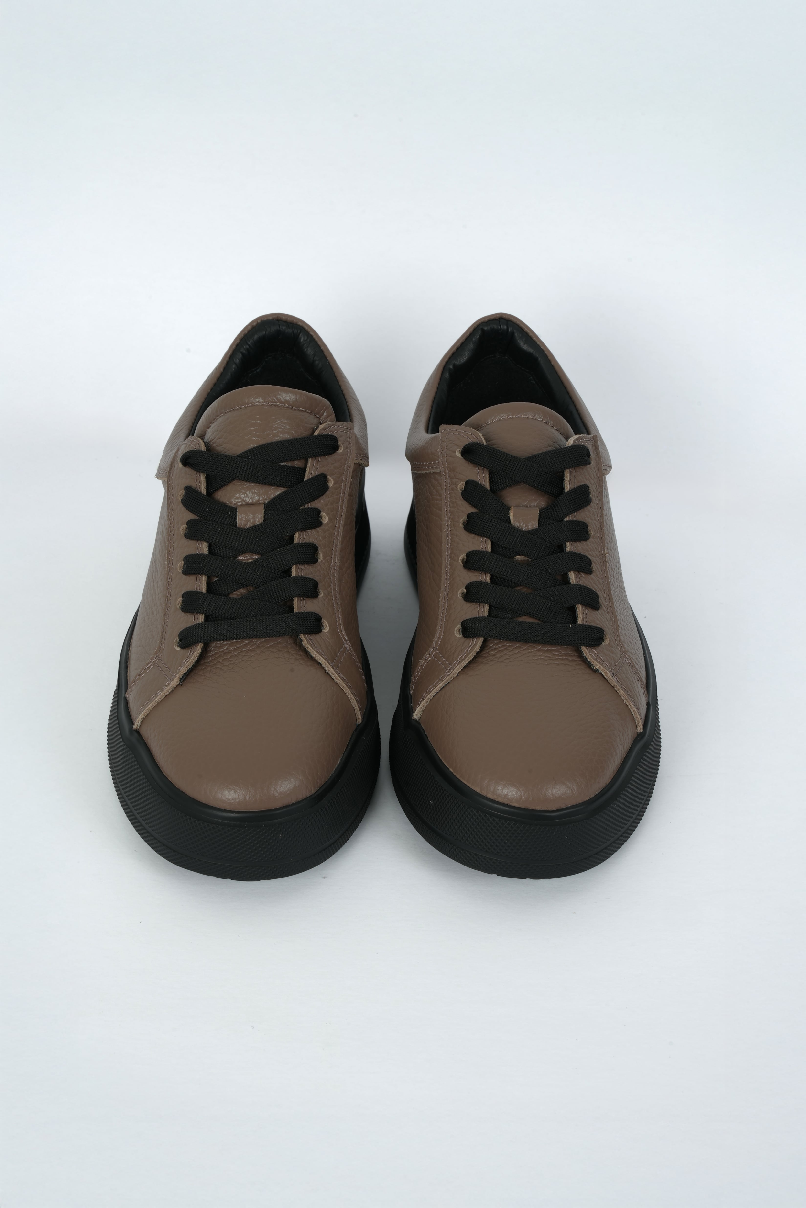 Eschi Vela Serisi Kadın Vizon Hakiki Deri Sneaker Ayakkabı