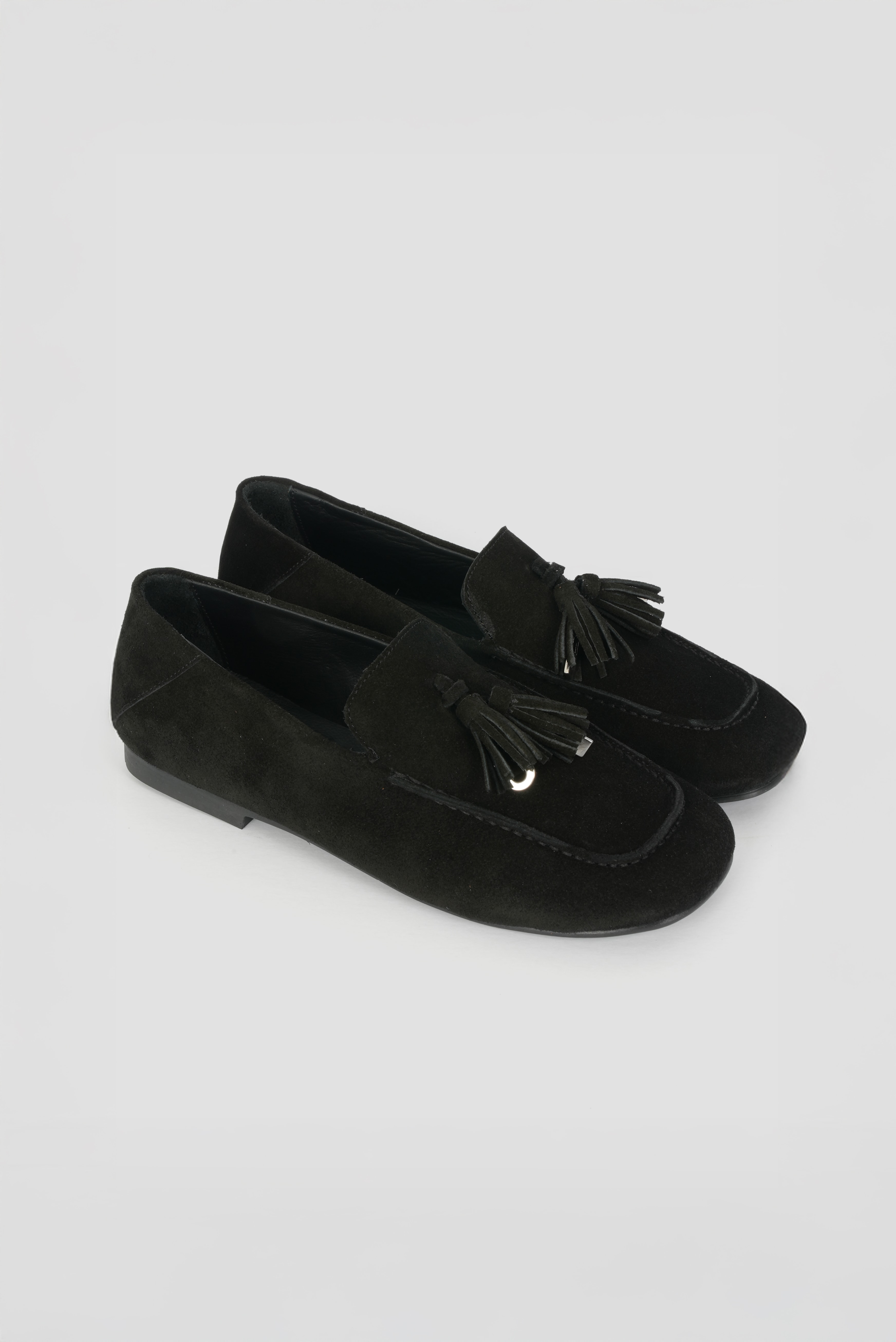 Eschi Aura Serisi Kadın Siyah Hakiki Deri Babet Ayakkabı