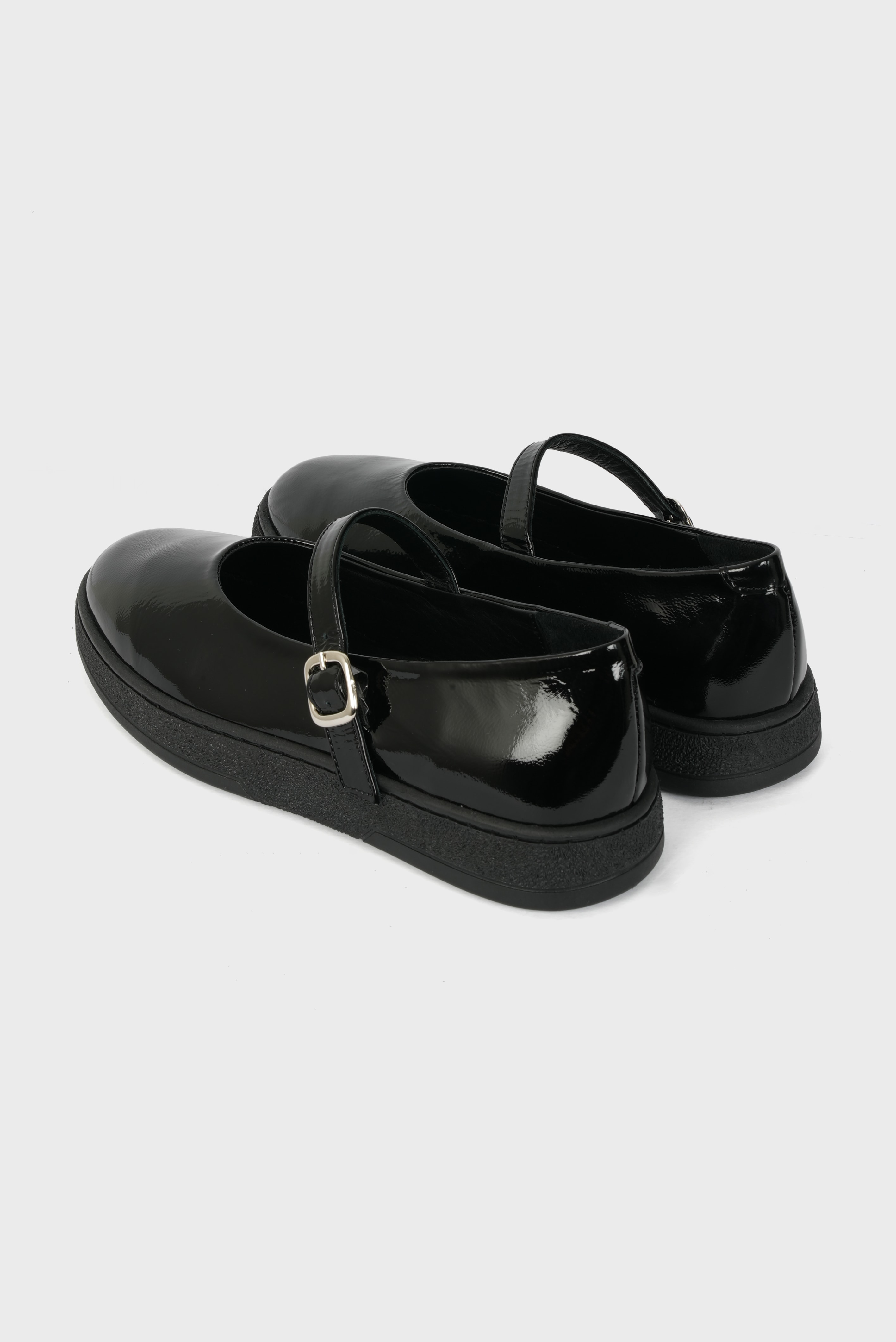 Eschi Terra Serisi Kadın Siyah Rugan Hakiki Deri Loafer Ayakkabı