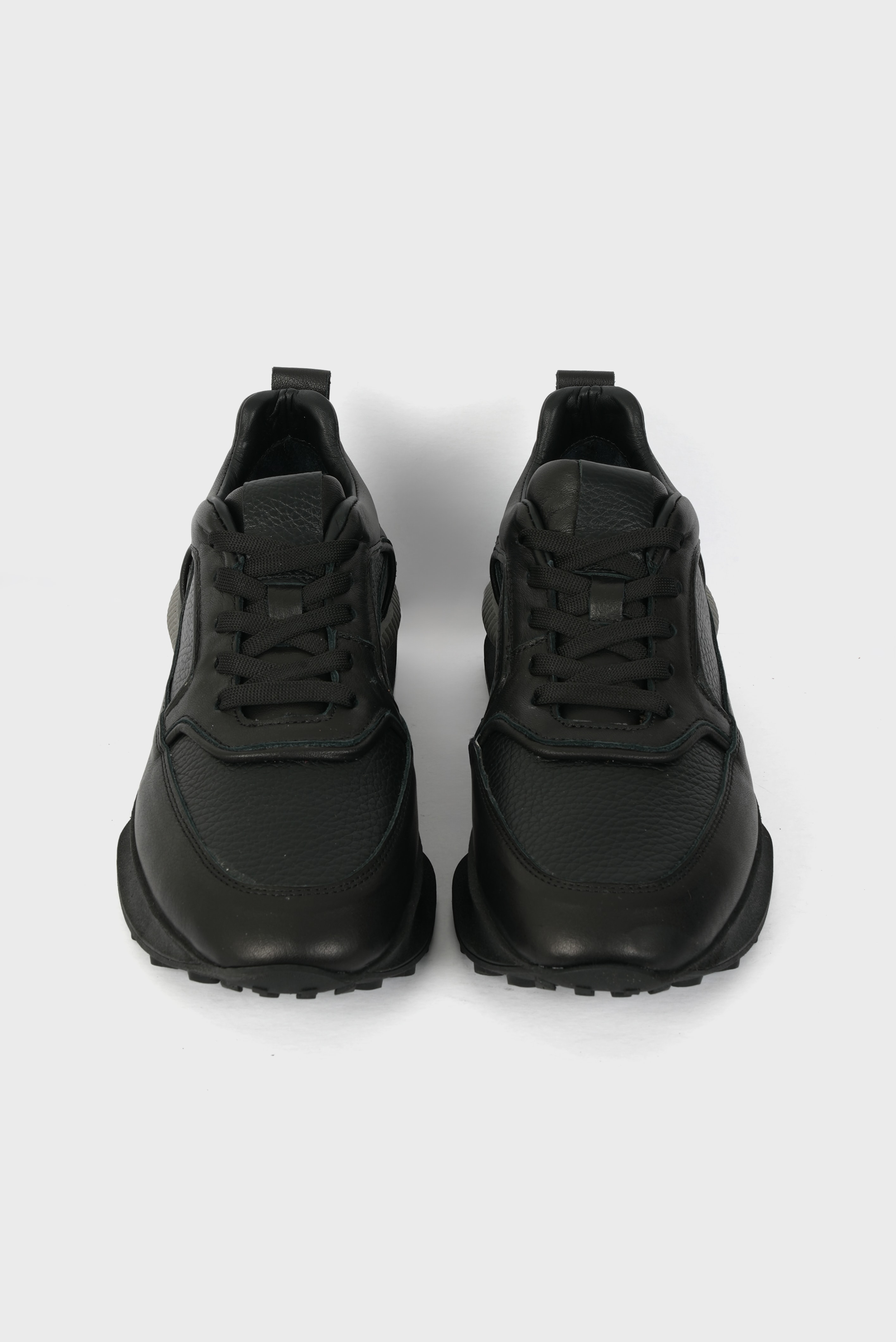 Eschi Sava Serisi Kadın Siyah Hakiki Deri Sneaker Ayakkabı