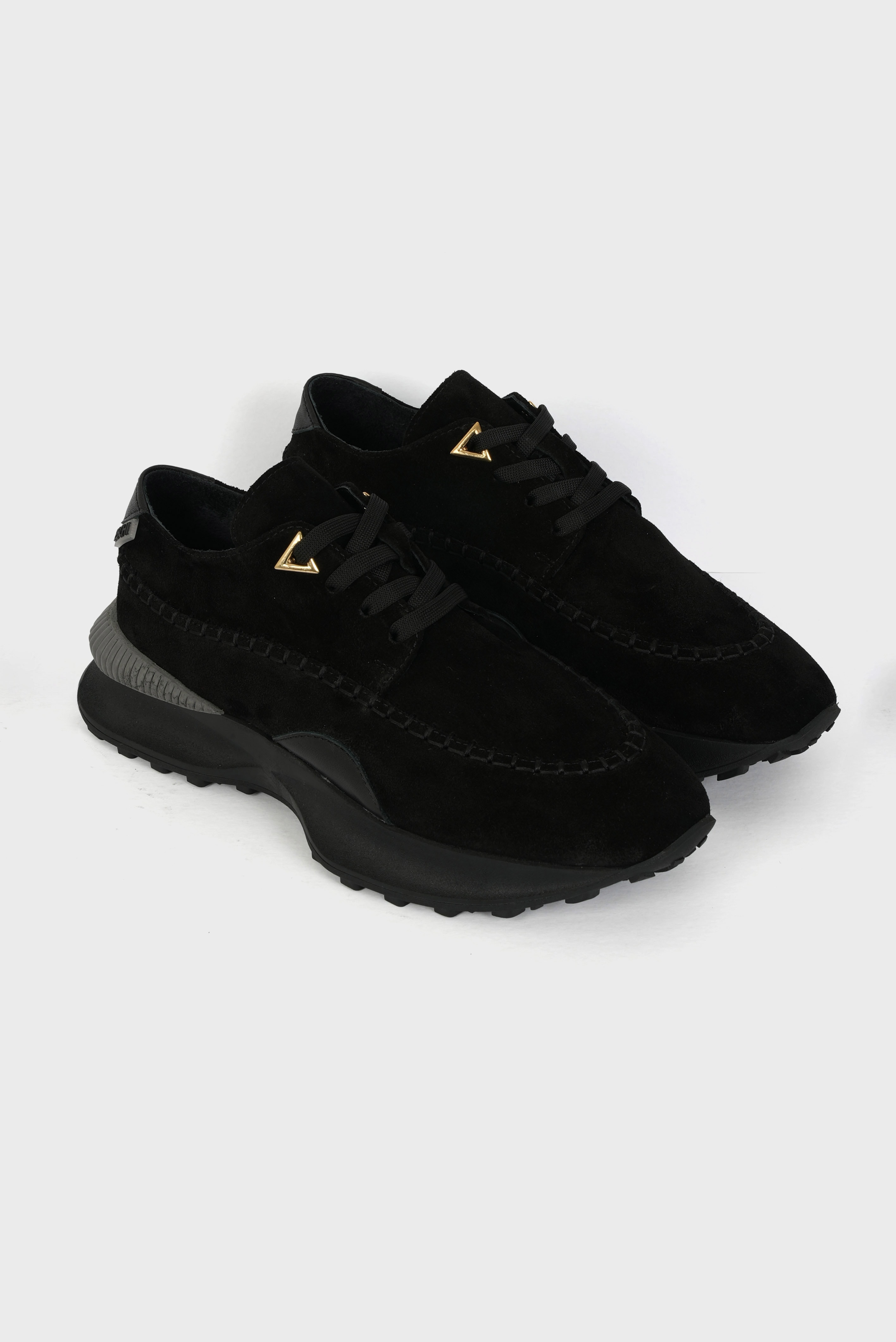 Eschi Numa Serisi Kadın Siyah Hakiki Deri Sneaker Ayakkabı