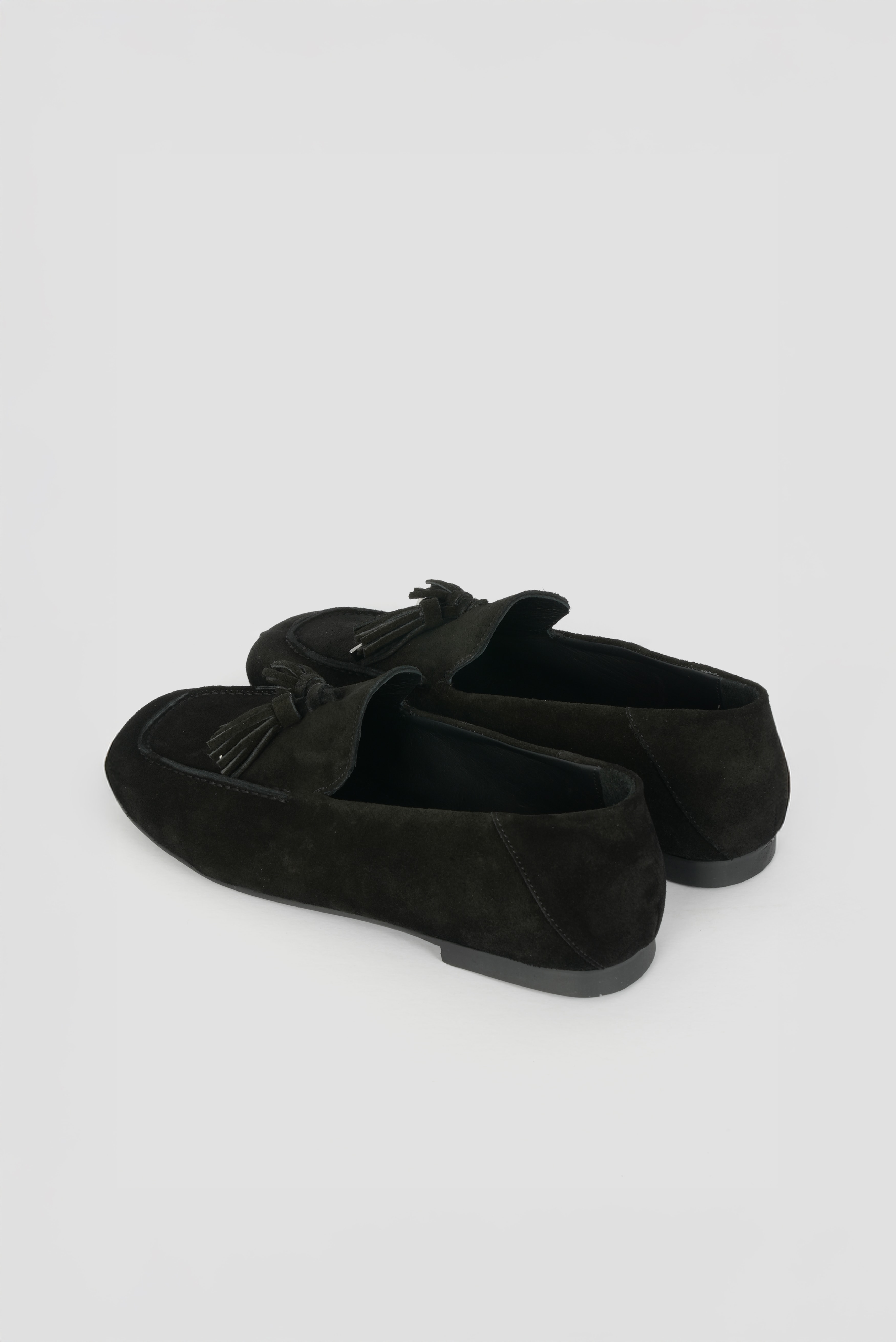 Eschi Aura Serisi Kadın Siyah Hakiki Deri Babet Ayakkabı