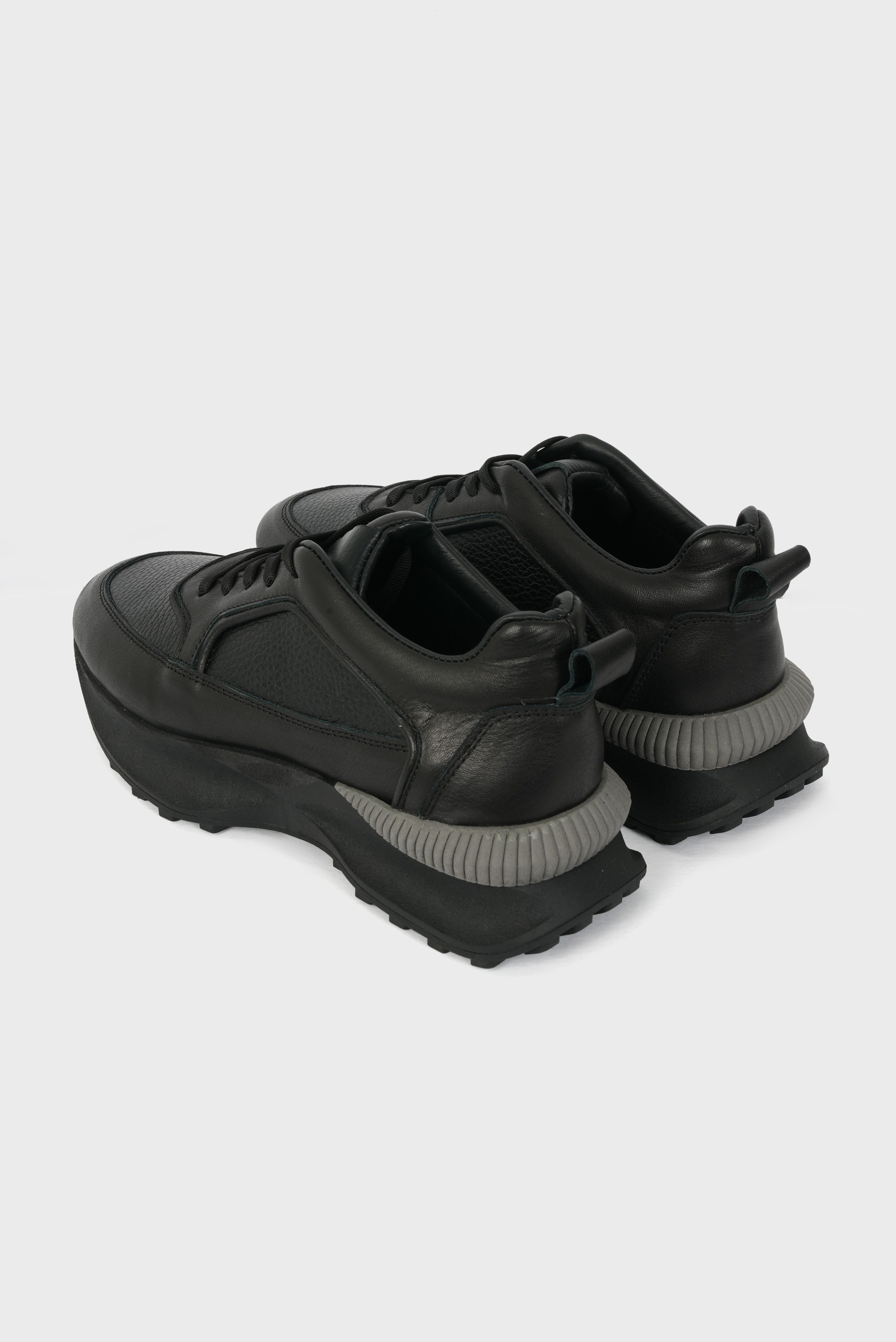 Eschi Sava Serisi Kadın Siyah Hakiki Deri Sneaker Ayakkabı