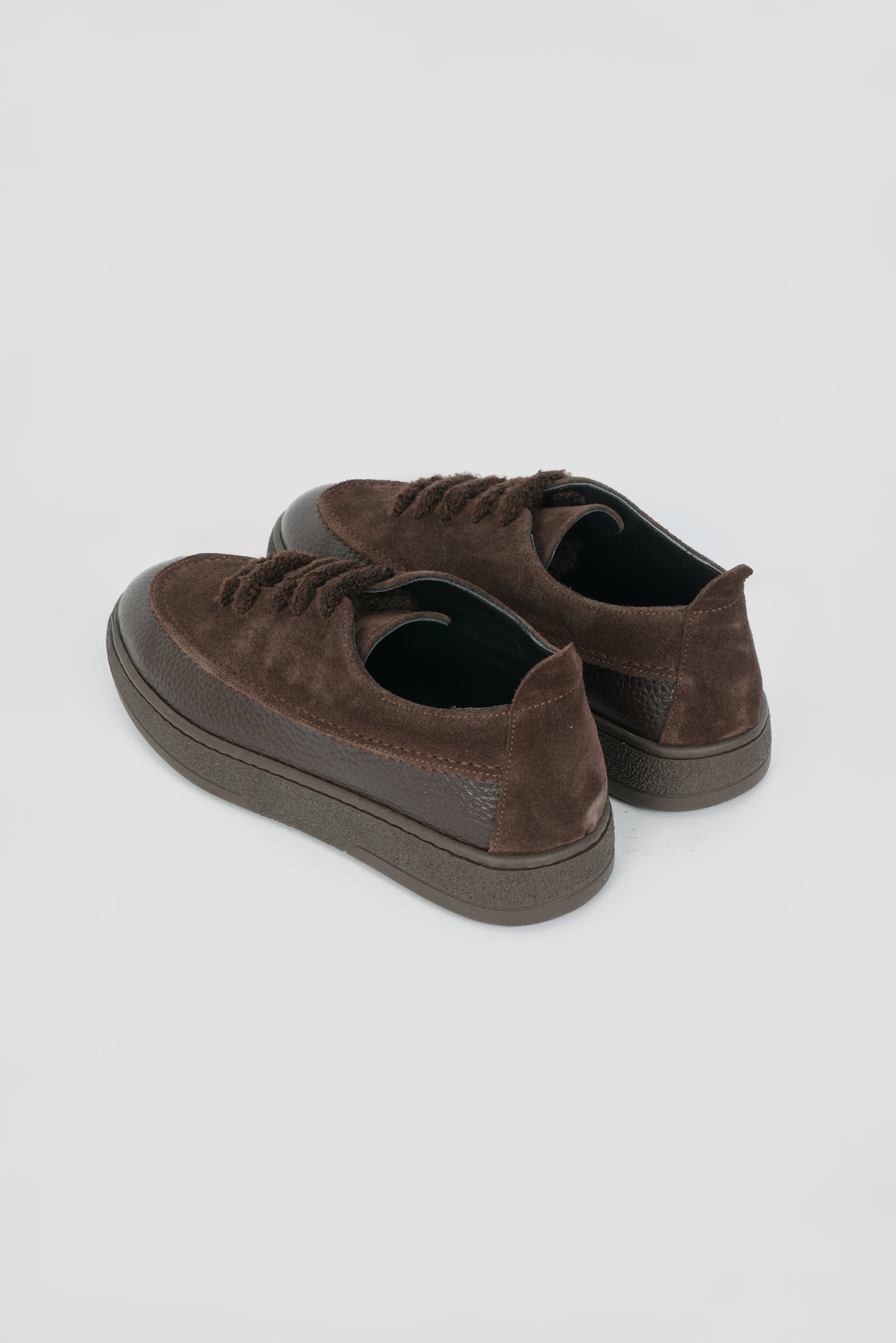 Eschi Moss Serisi Kadın Kahverengi Hakiki Deri Sneaker Ayakkabı