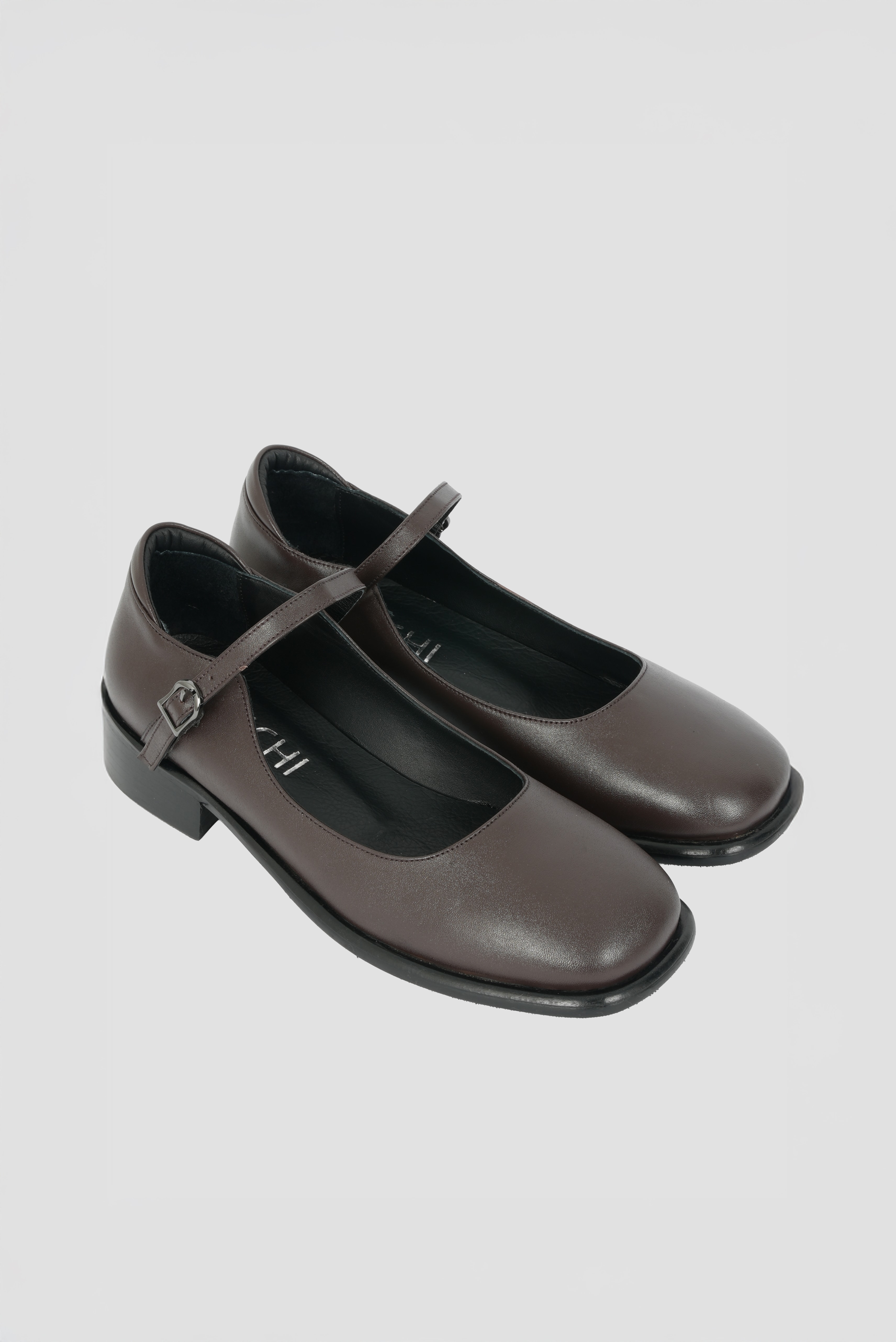 Eschi Paris Serisi Kadın Kahverengi Hakiki Deri Babet Ayakkabı