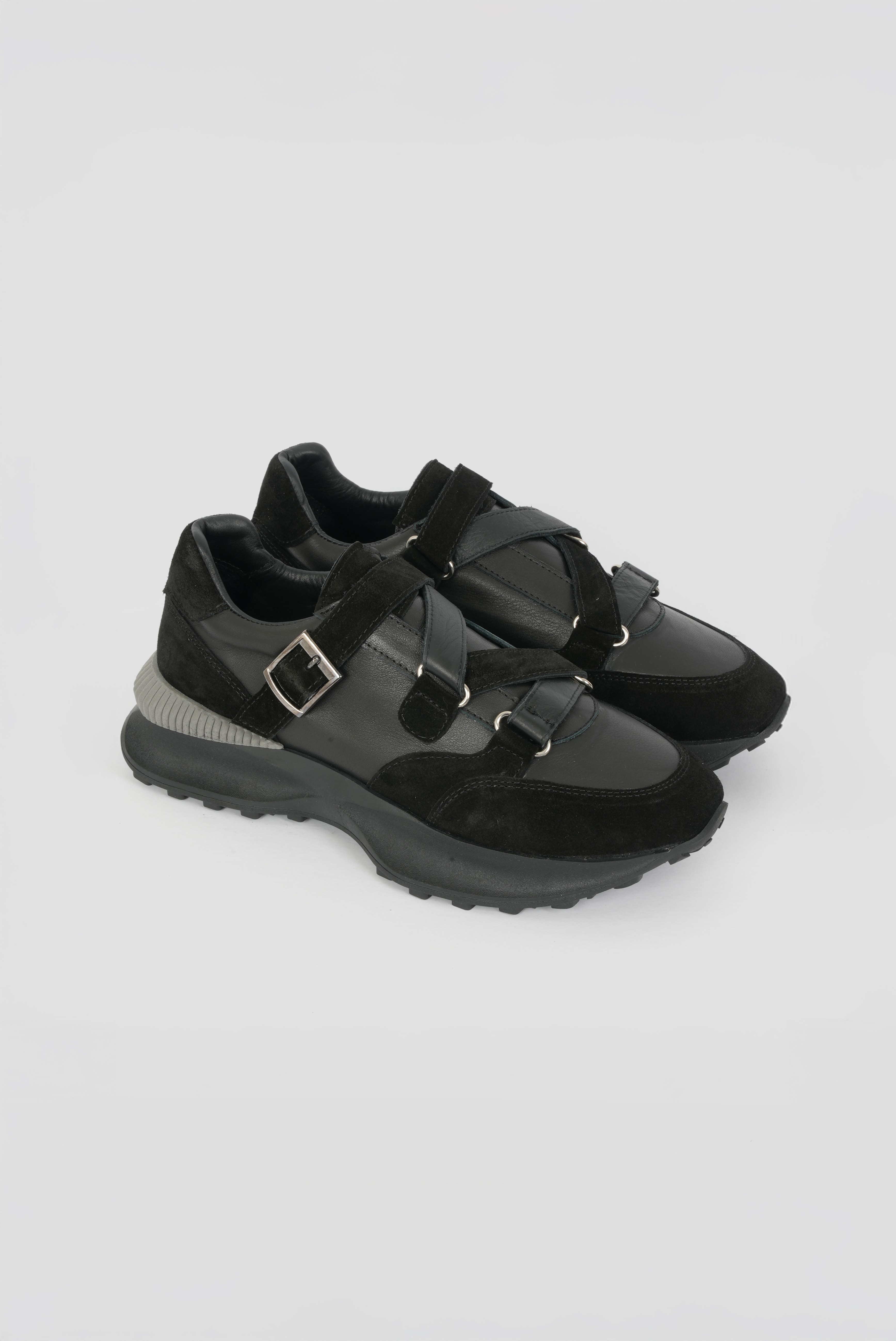 Eschi Zera Serisi Kadın Siyah Hakiki Deri Sneaker Ayakkabı