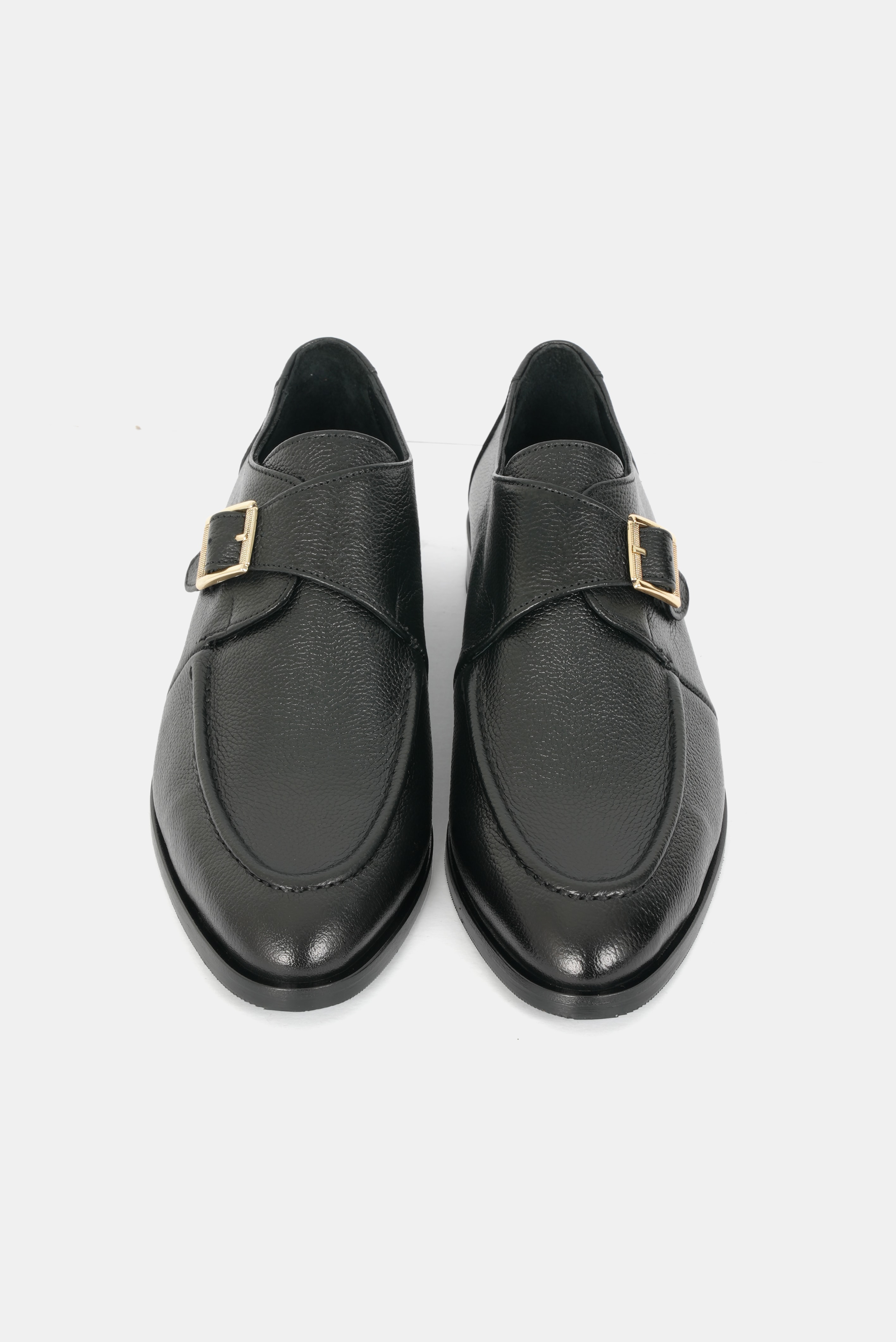 Eschi Kyoto Serisi Kadın Siyah Hakiki Deri Babet Ayakkabı