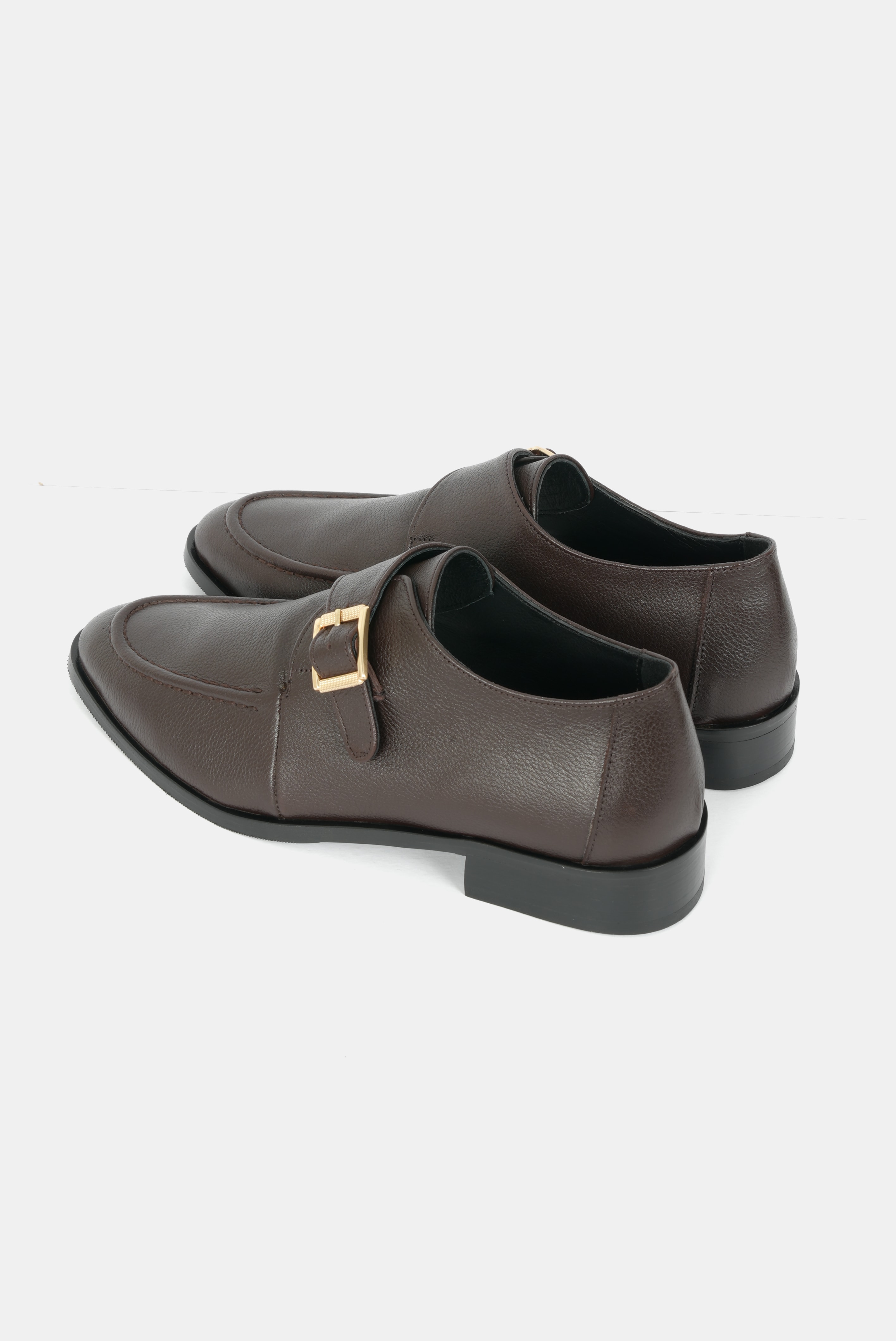 Eschi Kyoto Serisi Kadın Kahverengi Hakiki Deri Babet Ayakkabı