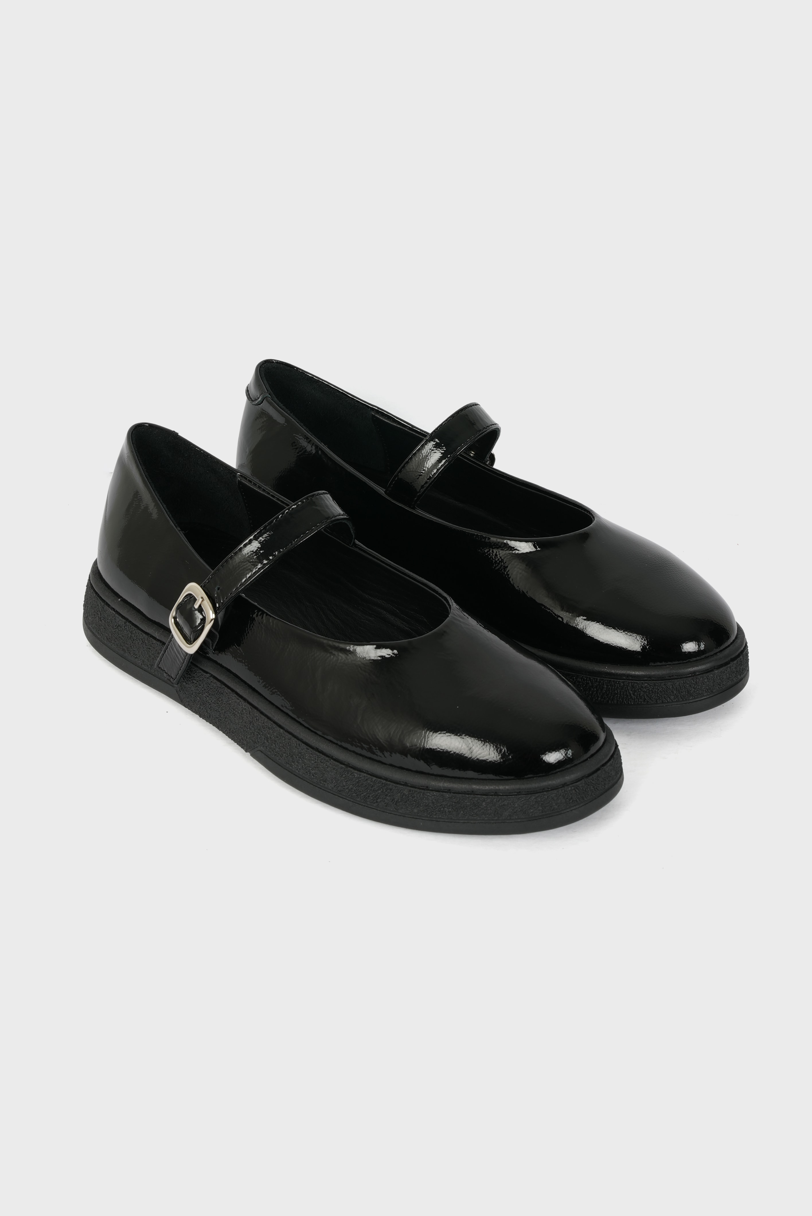 Eschi Terra Serisi Kadın Siyah Rugan Hakiki Deri Loafer Ayakkabı