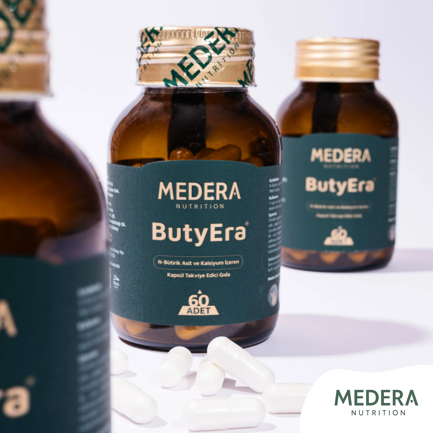 Medera ButyEra® N-Bütirik Asit ve Kalsiyum İçeren Takviye Edici Gıda (Postbiyotik)