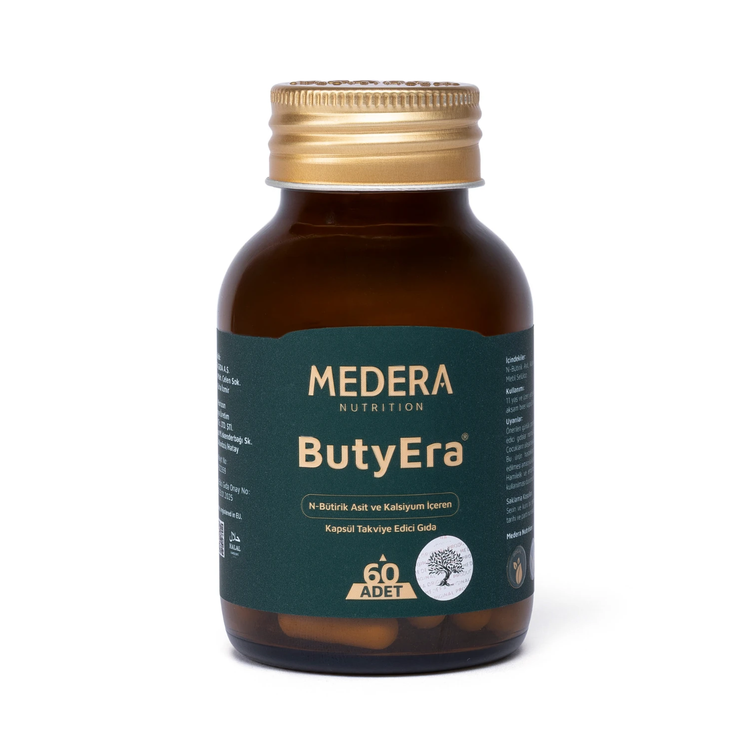 Medera ButyEra® N-Bütirik Asit ve Kalsiyum İçeren Takviye Edici Gıda (Postbiyotik)