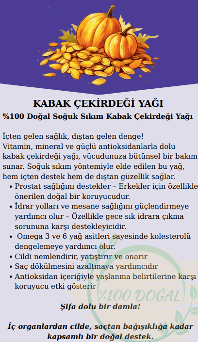 KABAK ÇEKİRDEĞİ YAĞI