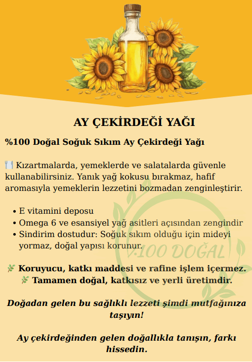 AYÇEKİRDEĞİ YAĞI