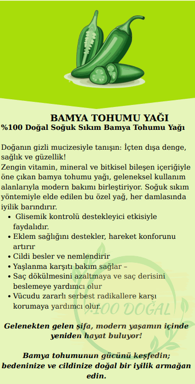 BAMYA TOHUMU YAĞI