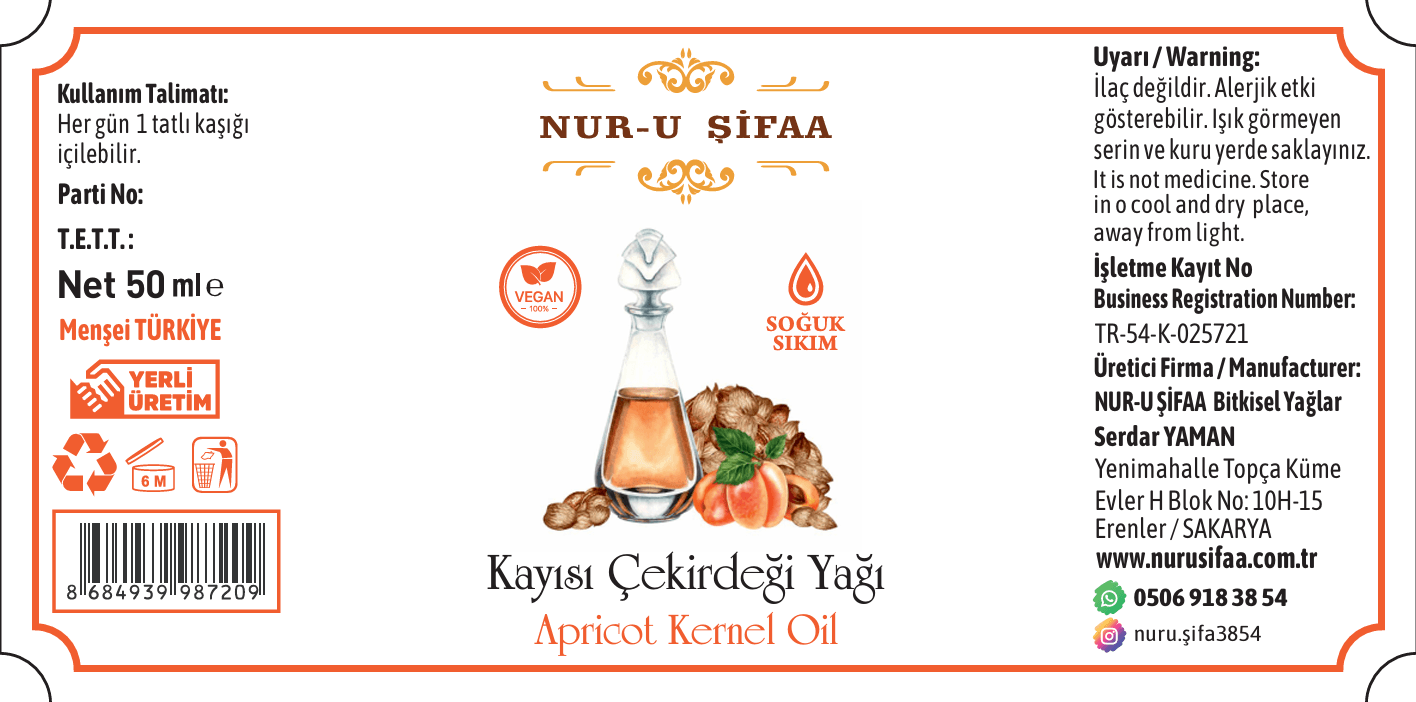 KAYISI ÇEKİRDEĞİ YAĞI