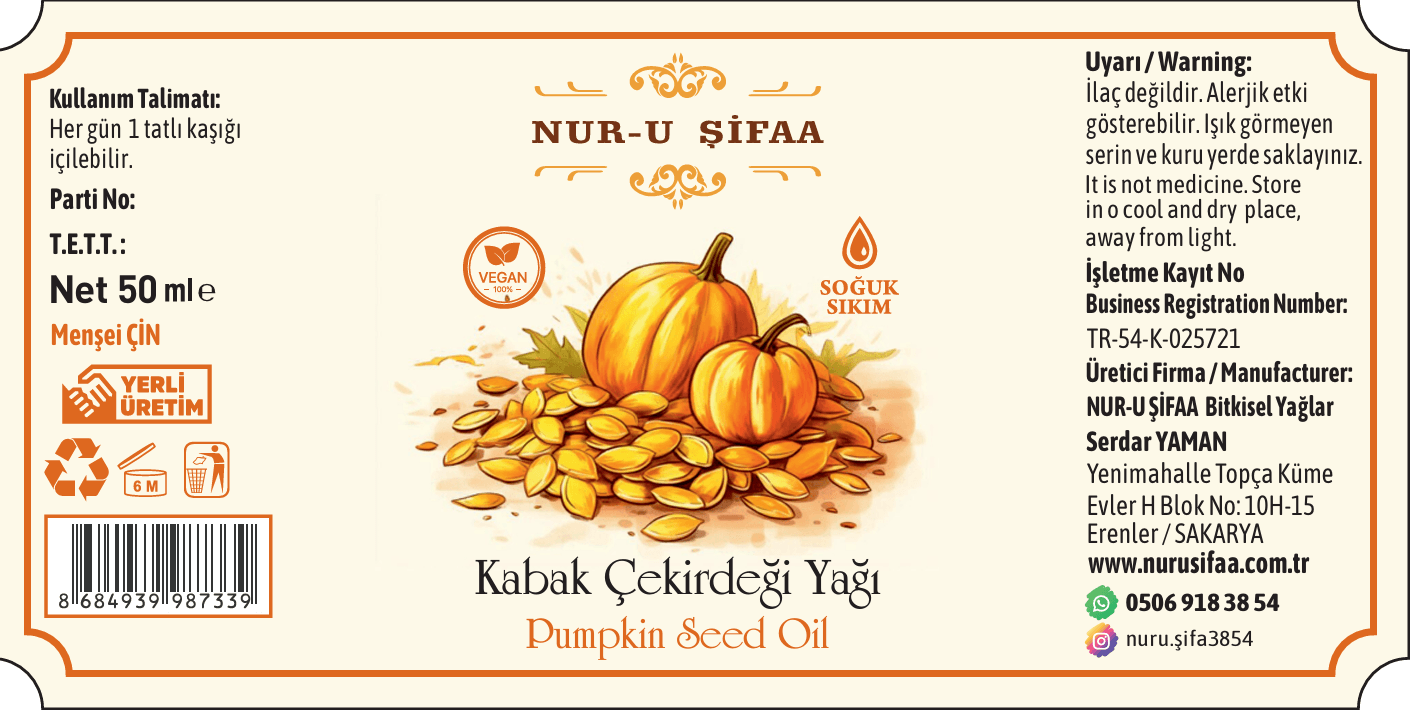 KABAK ÇEKİRDEĞİ YAĞI