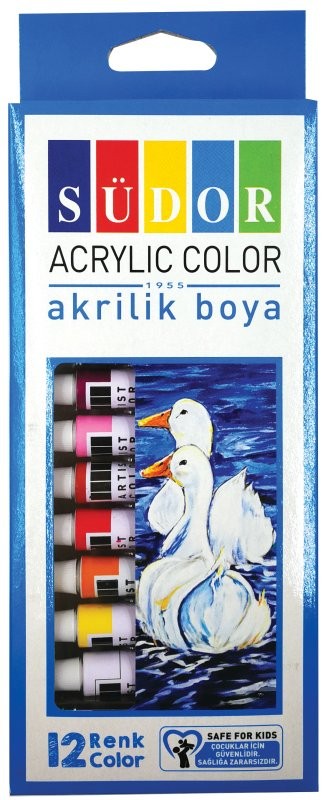 Südor Akrilik Boya Tüp 12x9 ml