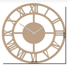 Boyanabilir Ahşap Duvar Saati
