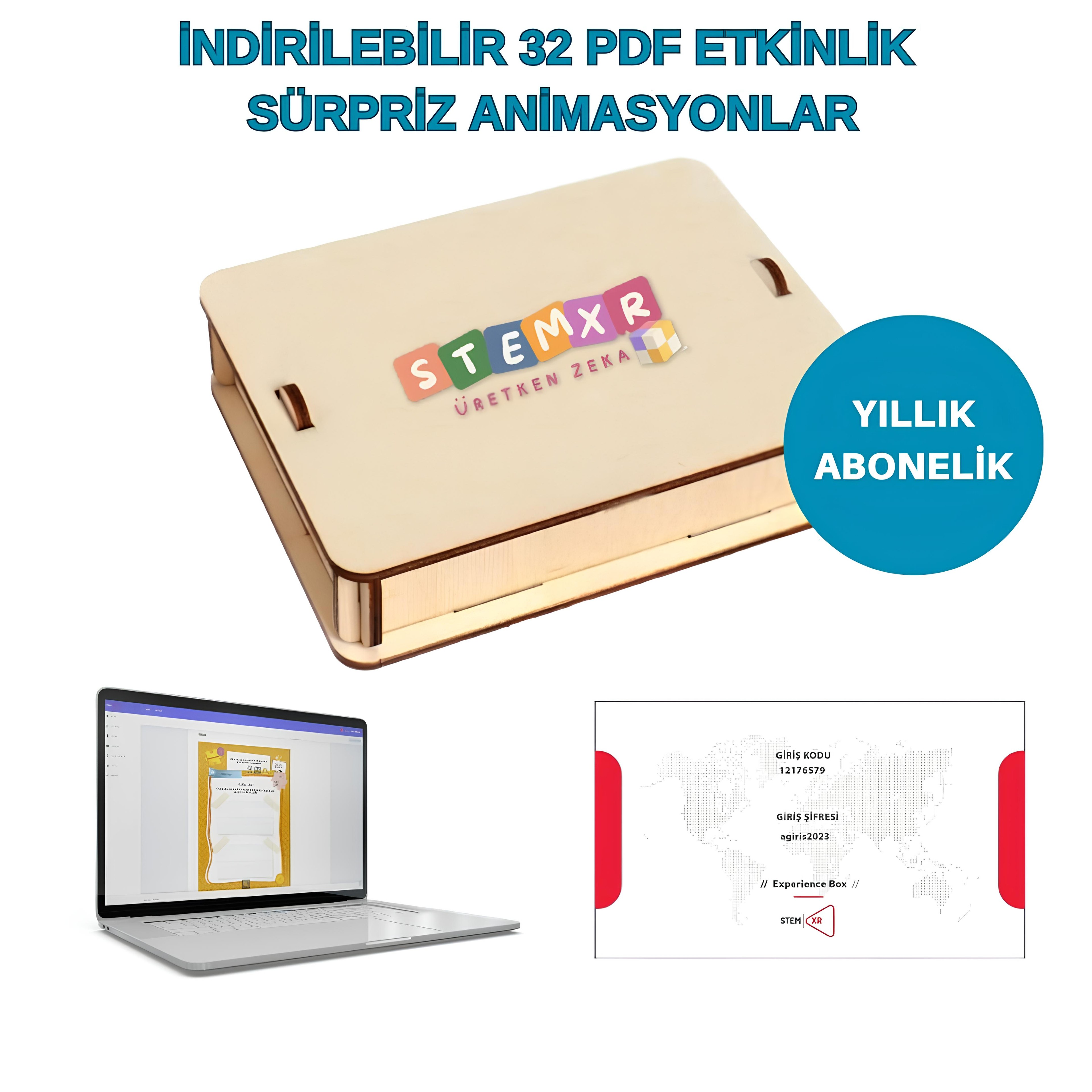 StemXR 0-3 Yaş Keşfediyorum  Kutusu Yıllık Abonelik