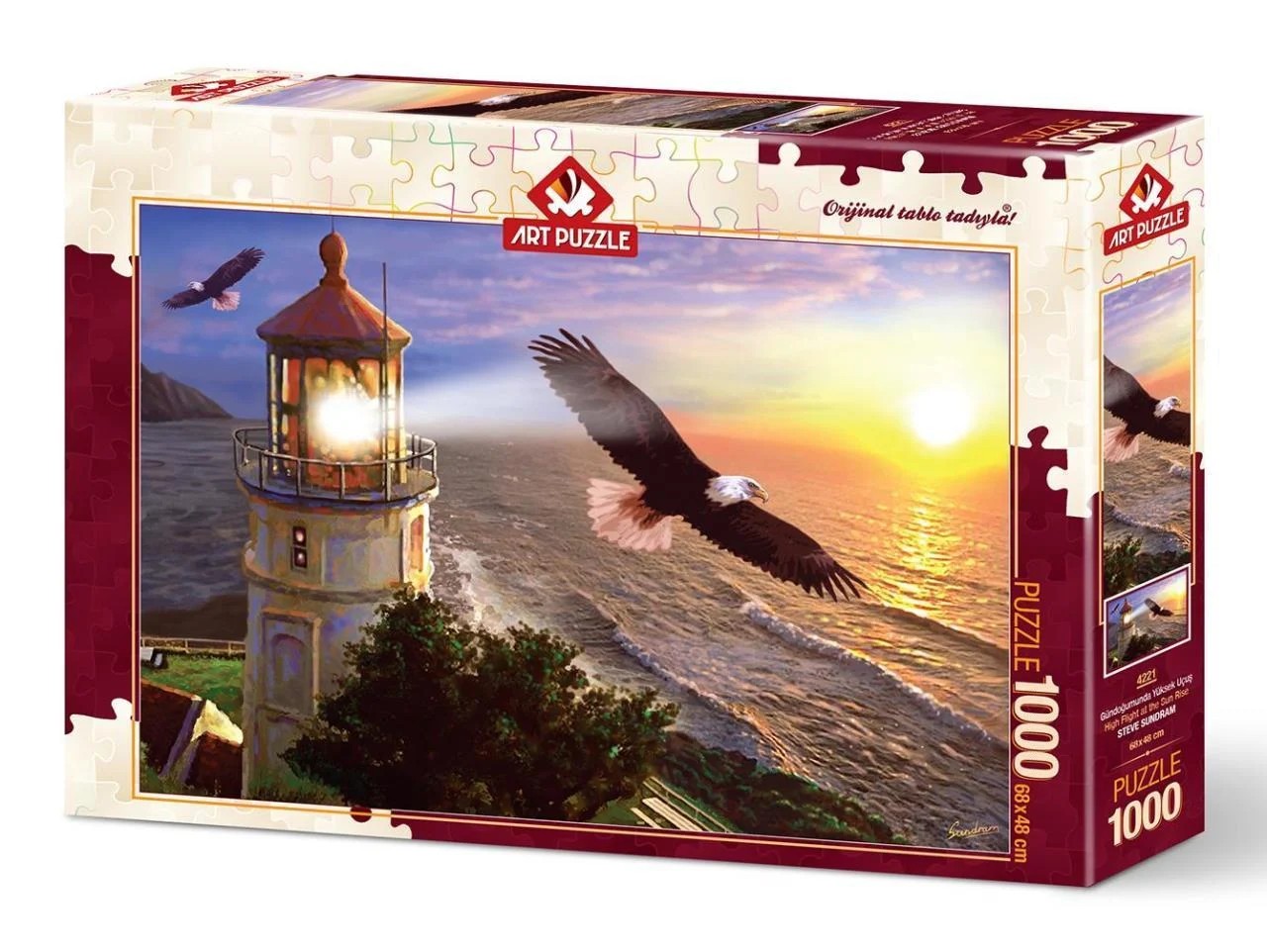 Gündoğumunda Yüksek Uçuş 1000 Parça Puzzle