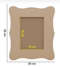 Boyanabilir Ahşap Çerçeve Dikdörtgen