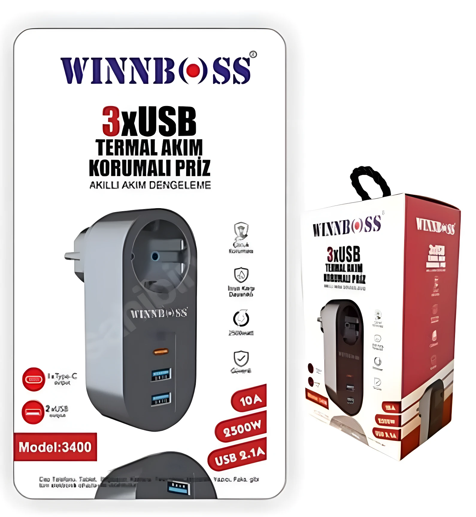 TEKLİ TERMAL AKIM KORUMALI PRİZ