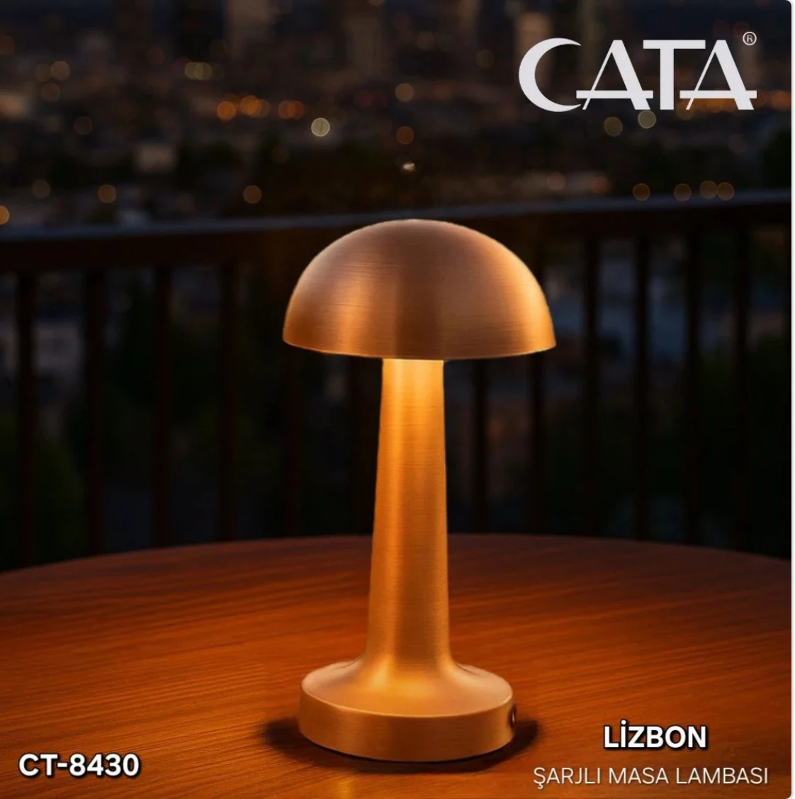 CT-8430 LİZBON ŞARJLI MASA LAMBASI