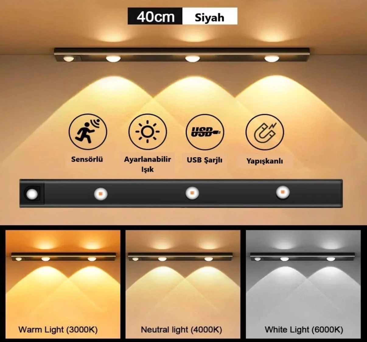 CT-2464 BELLA SLİM CABİNET ŞARJLI SENSÖRLÜ