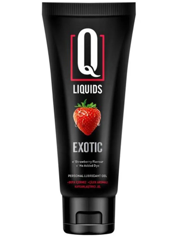 Q Liquids Excotic Çilek Aromalı Kayganlaştırıcı Jel 200 ml
