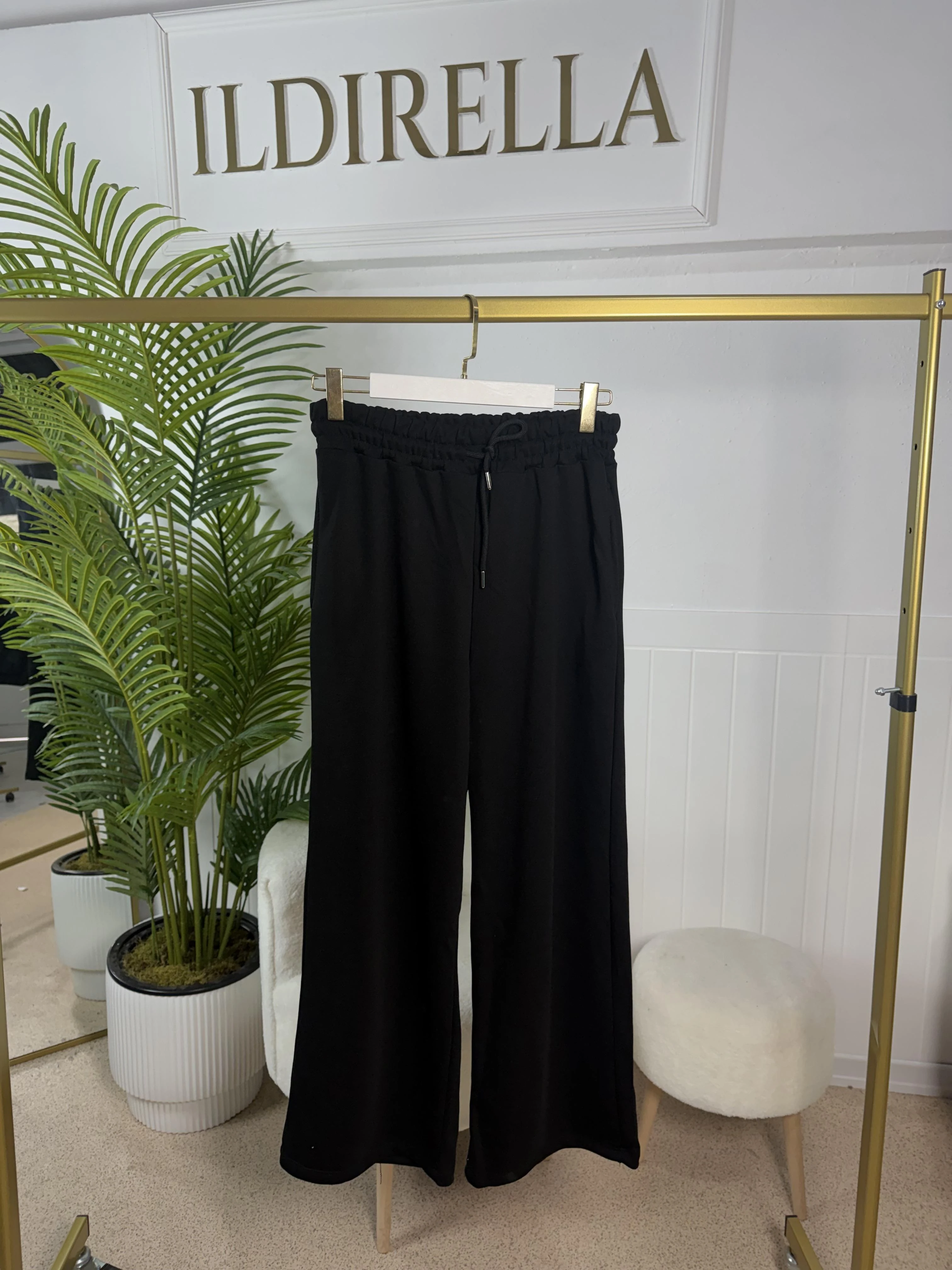 Siyah Palazzo Eşofman