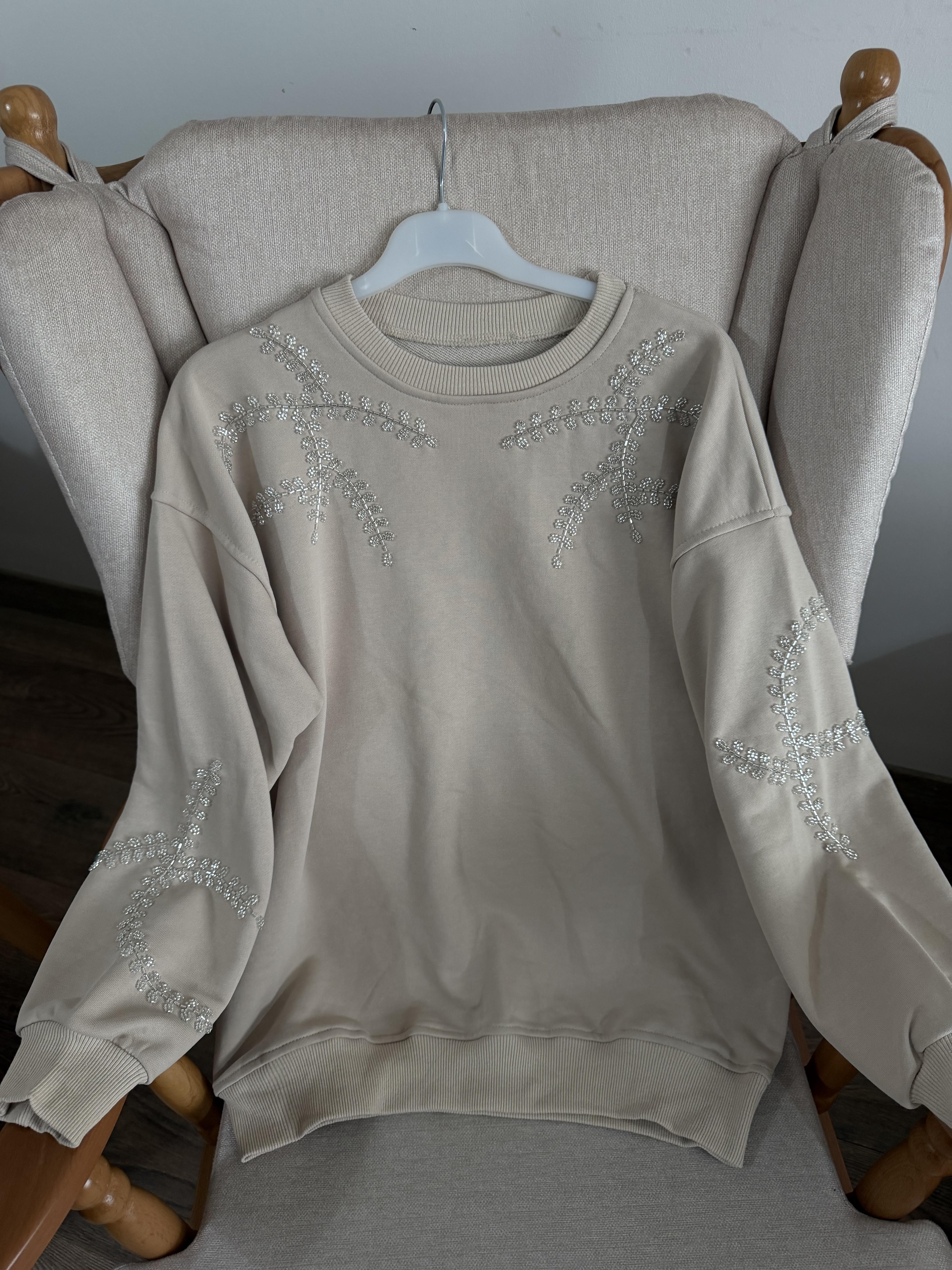 İpekyol Taş İşleme Sweat - Bej