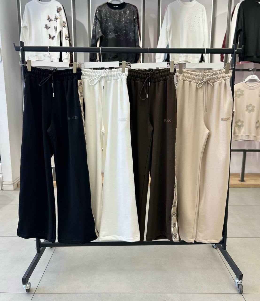 Şeritli Pantolon - kahve