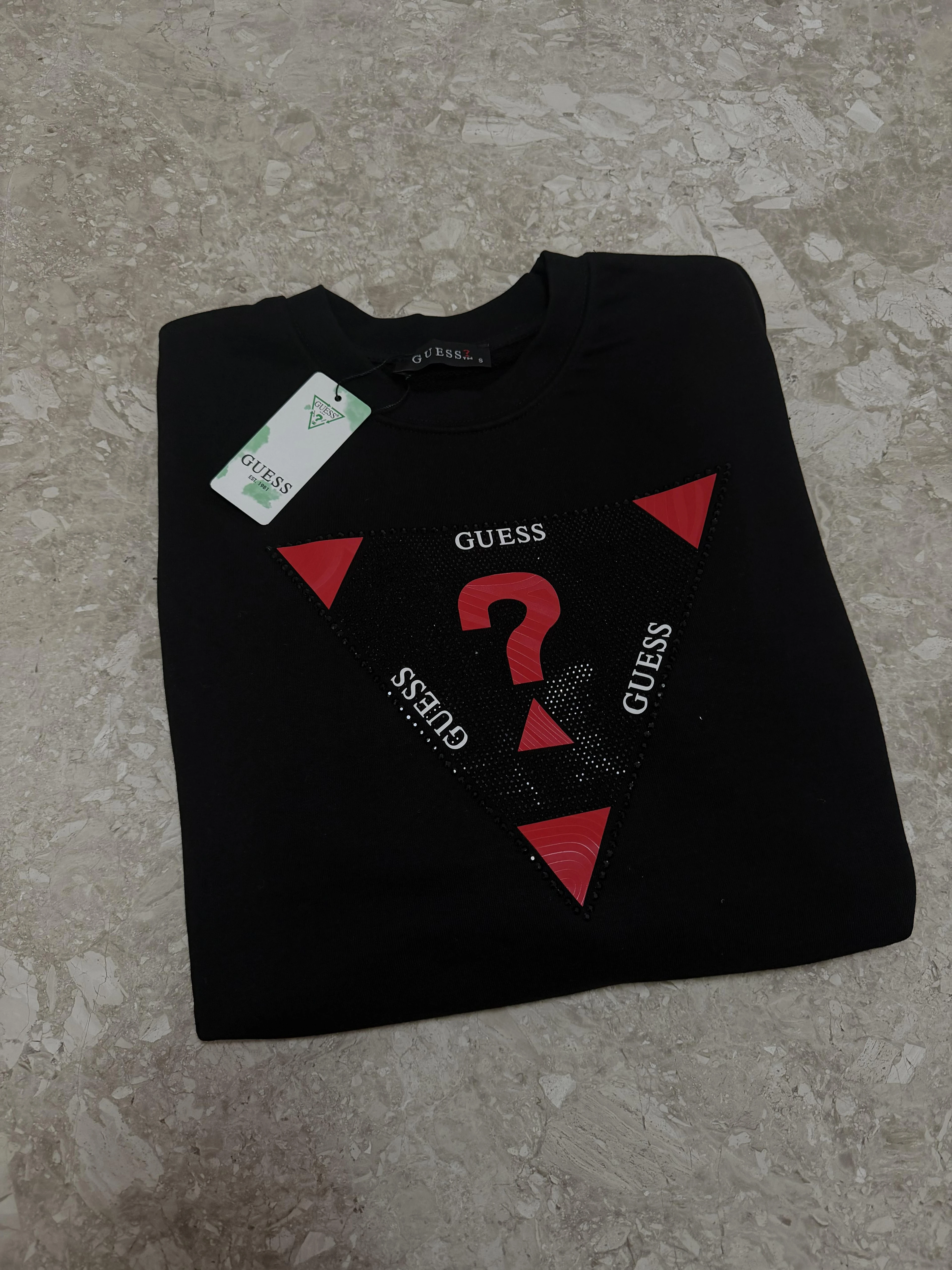 Üçgen Red Gue Sweat - Siyah