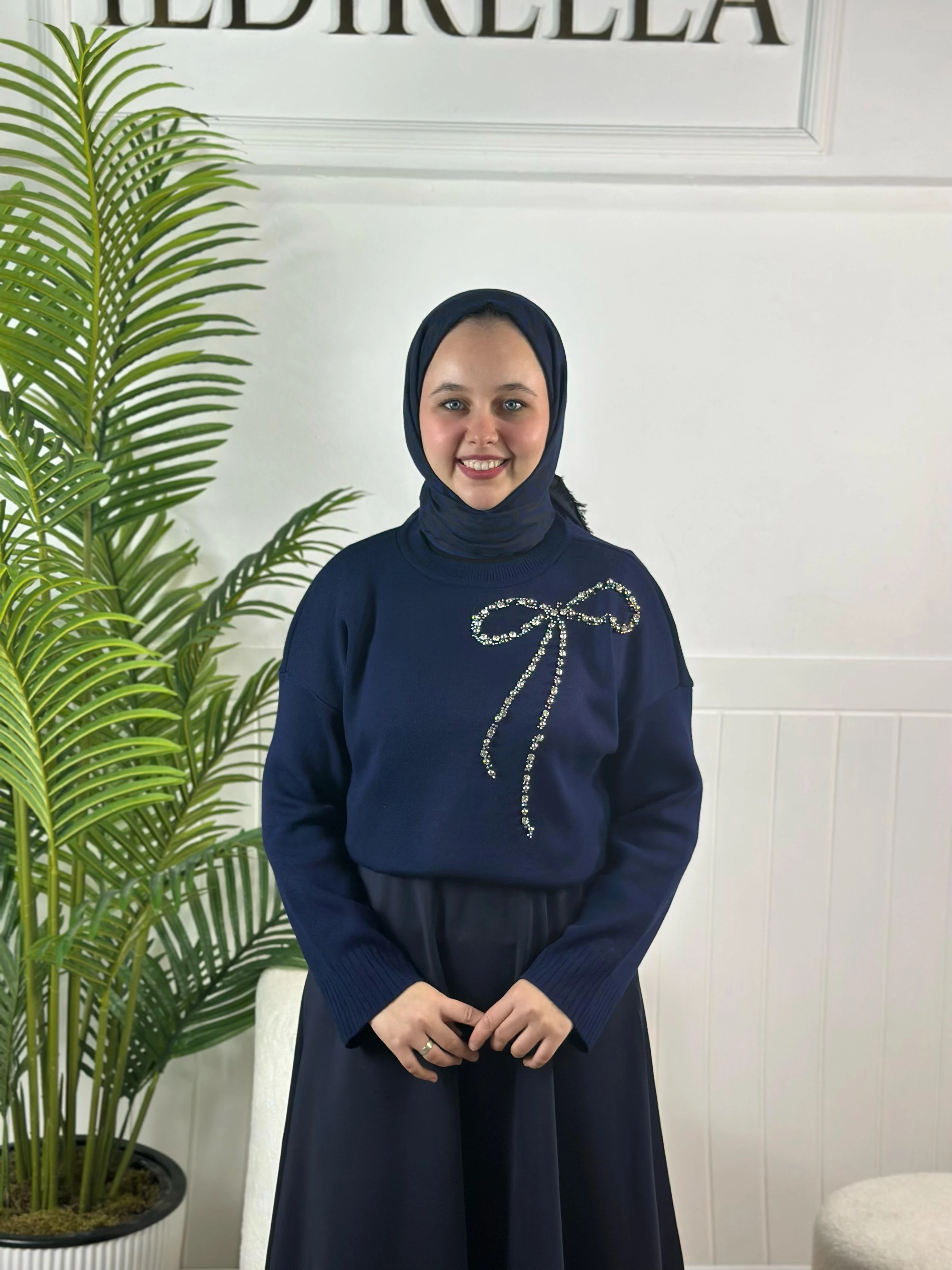 Kurdele Triko Kazak - Lacivert