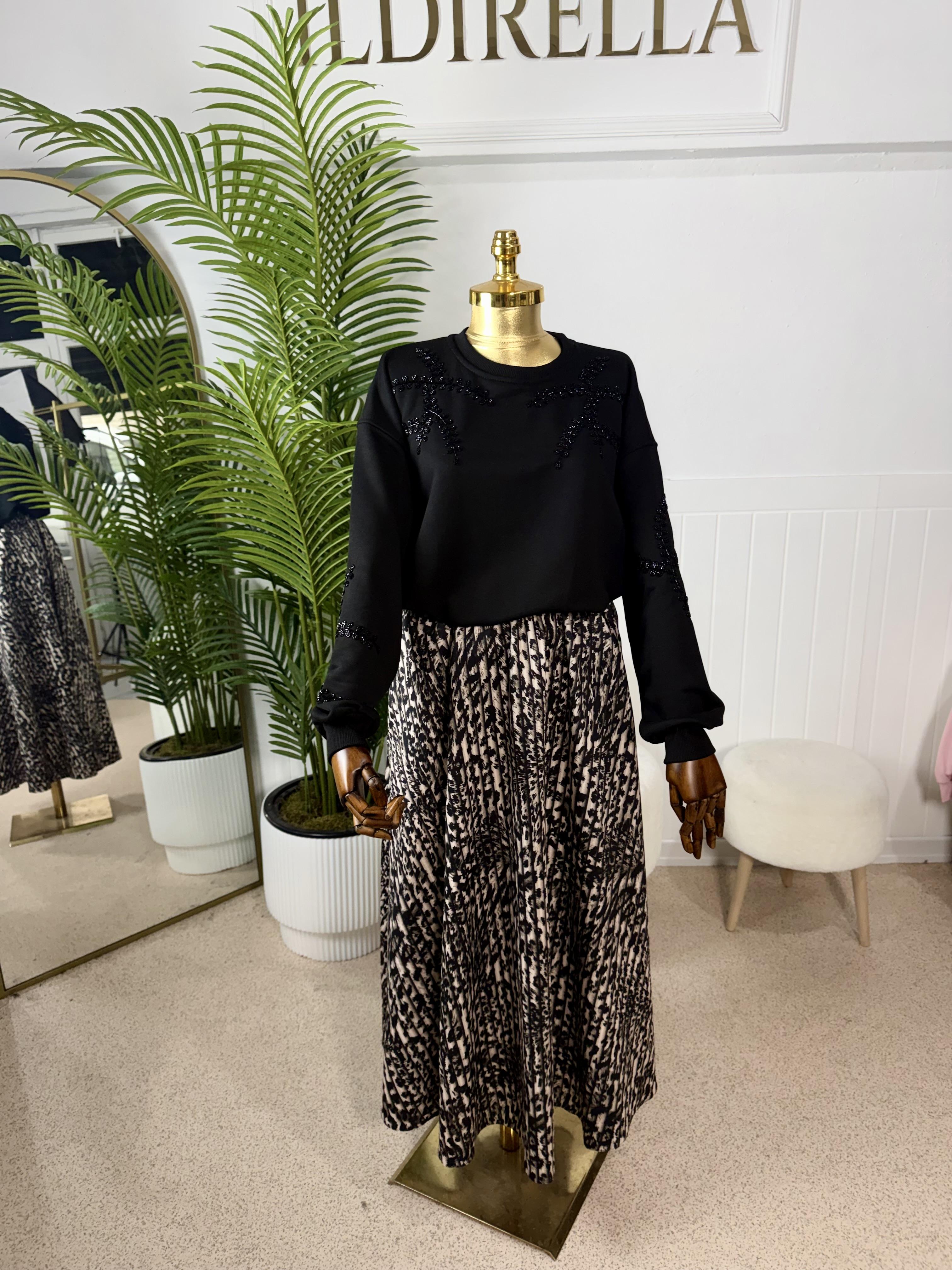 İpekyol Taş İşleme Sweat - Siyah