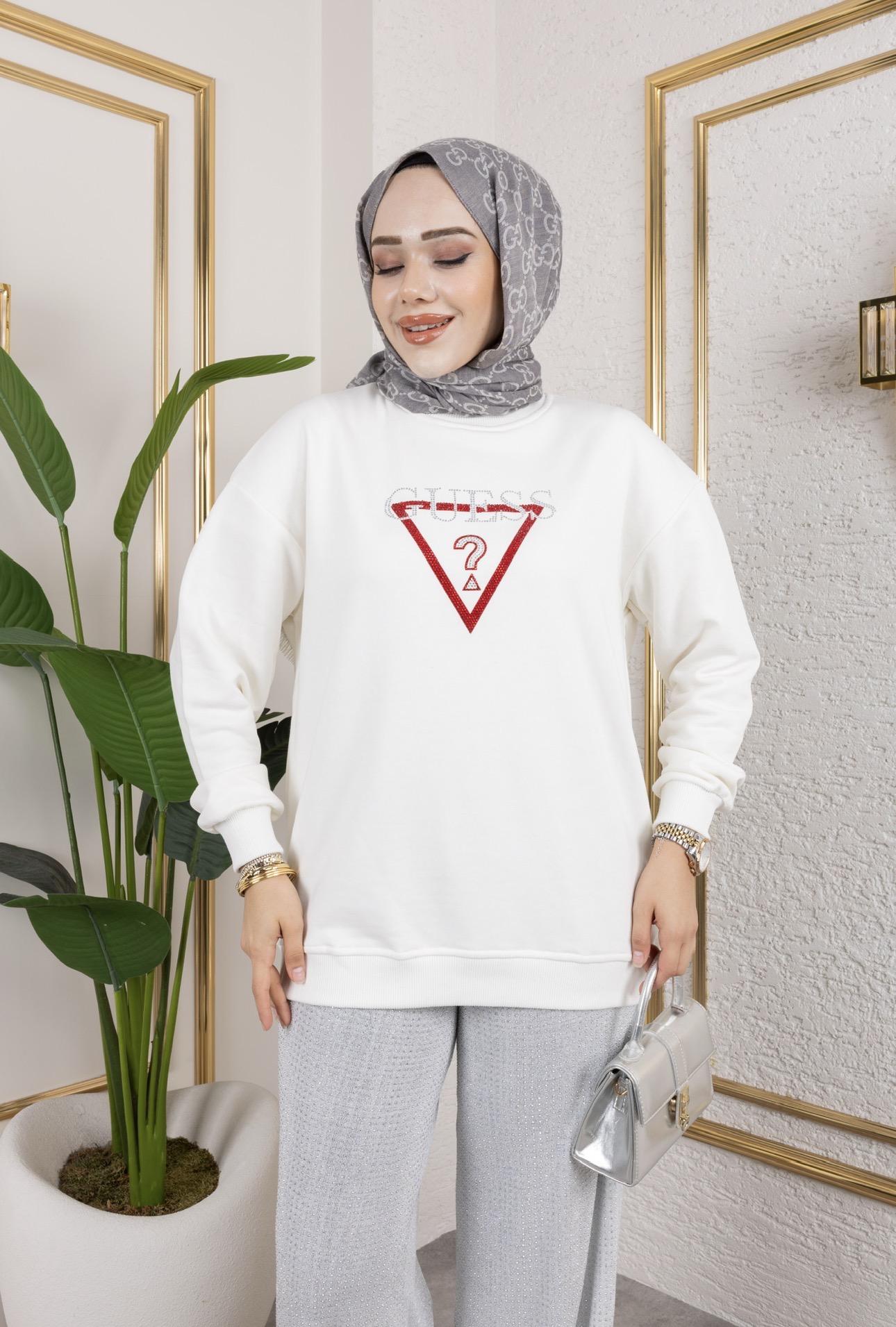 Cherry Sweat - Beyaz