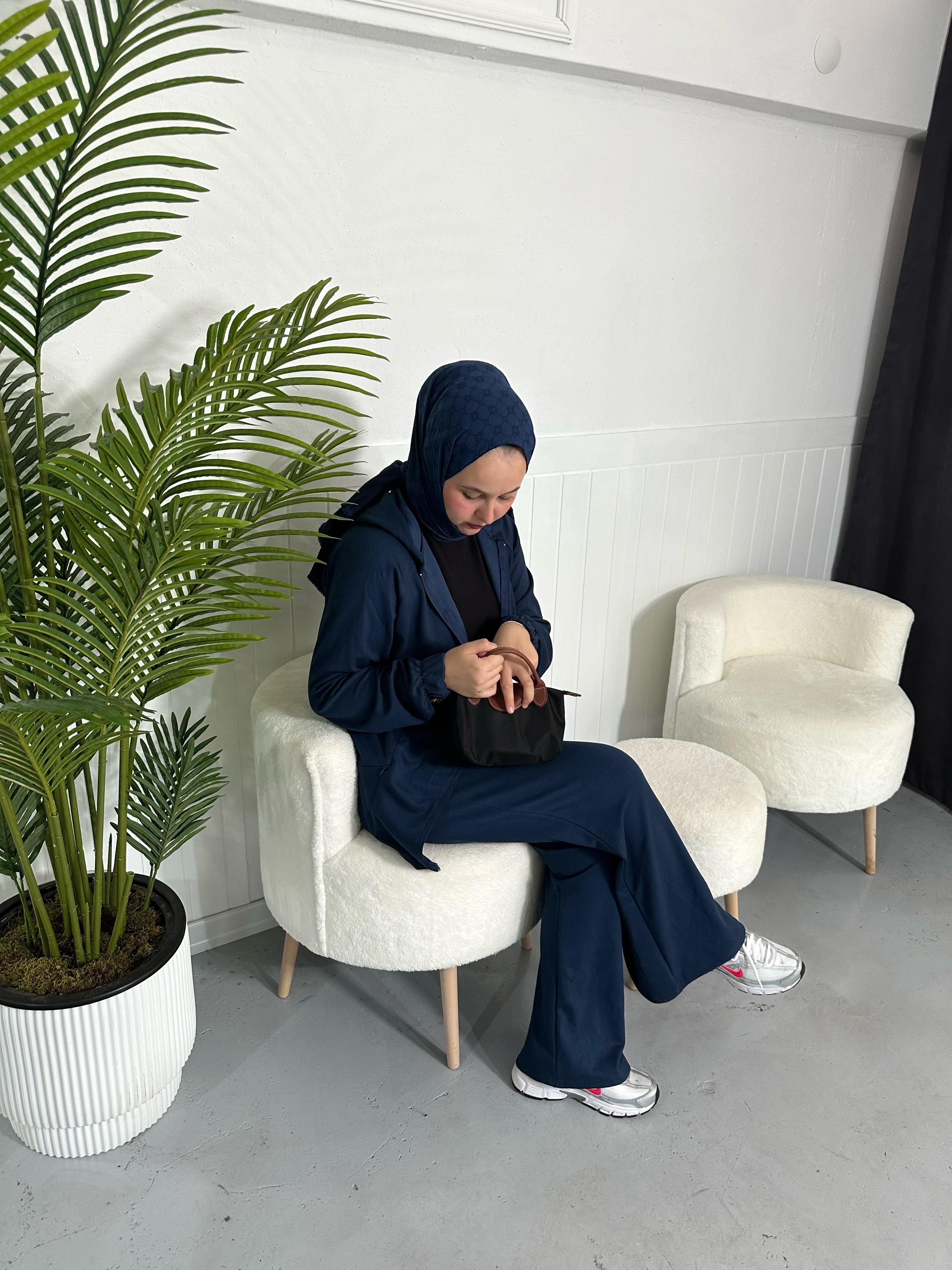 Oysho Fermuarlı Takım - Petrol Mavi