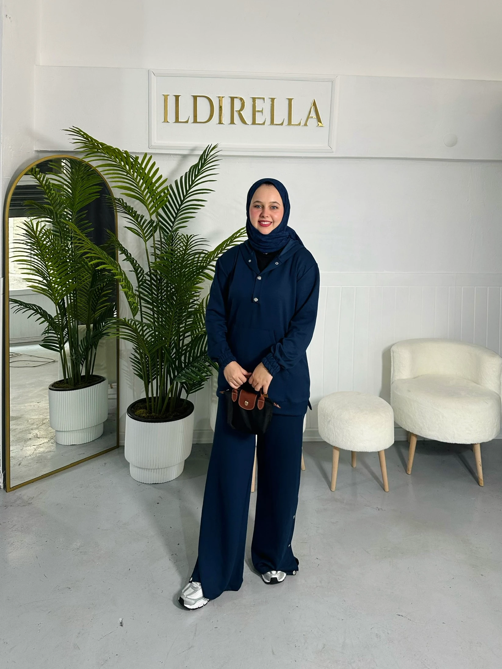 Oysho Çıtçıtlı Takım - Petrol Mavi