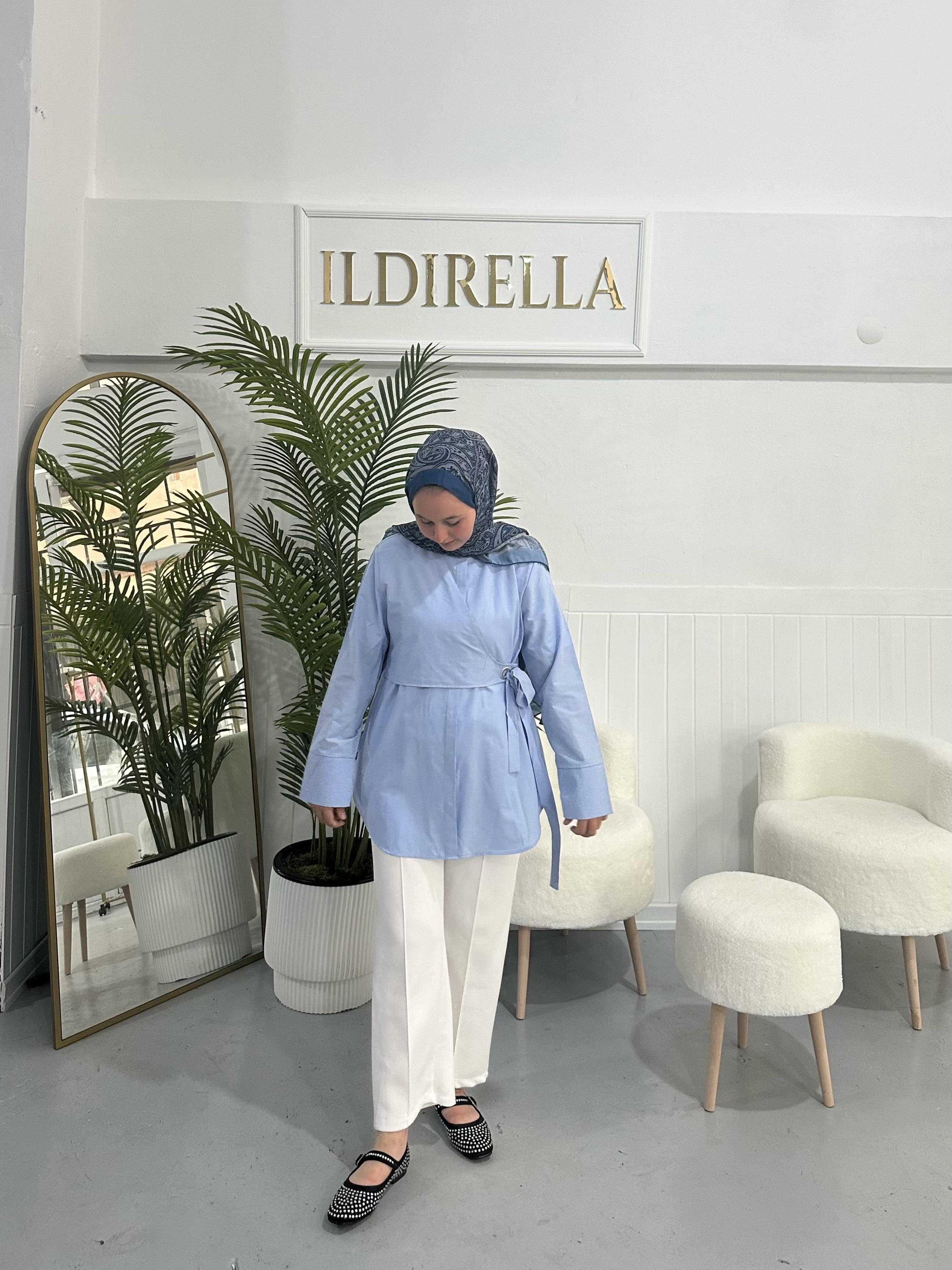 Hm Aria Premium Gömlek - Mavi