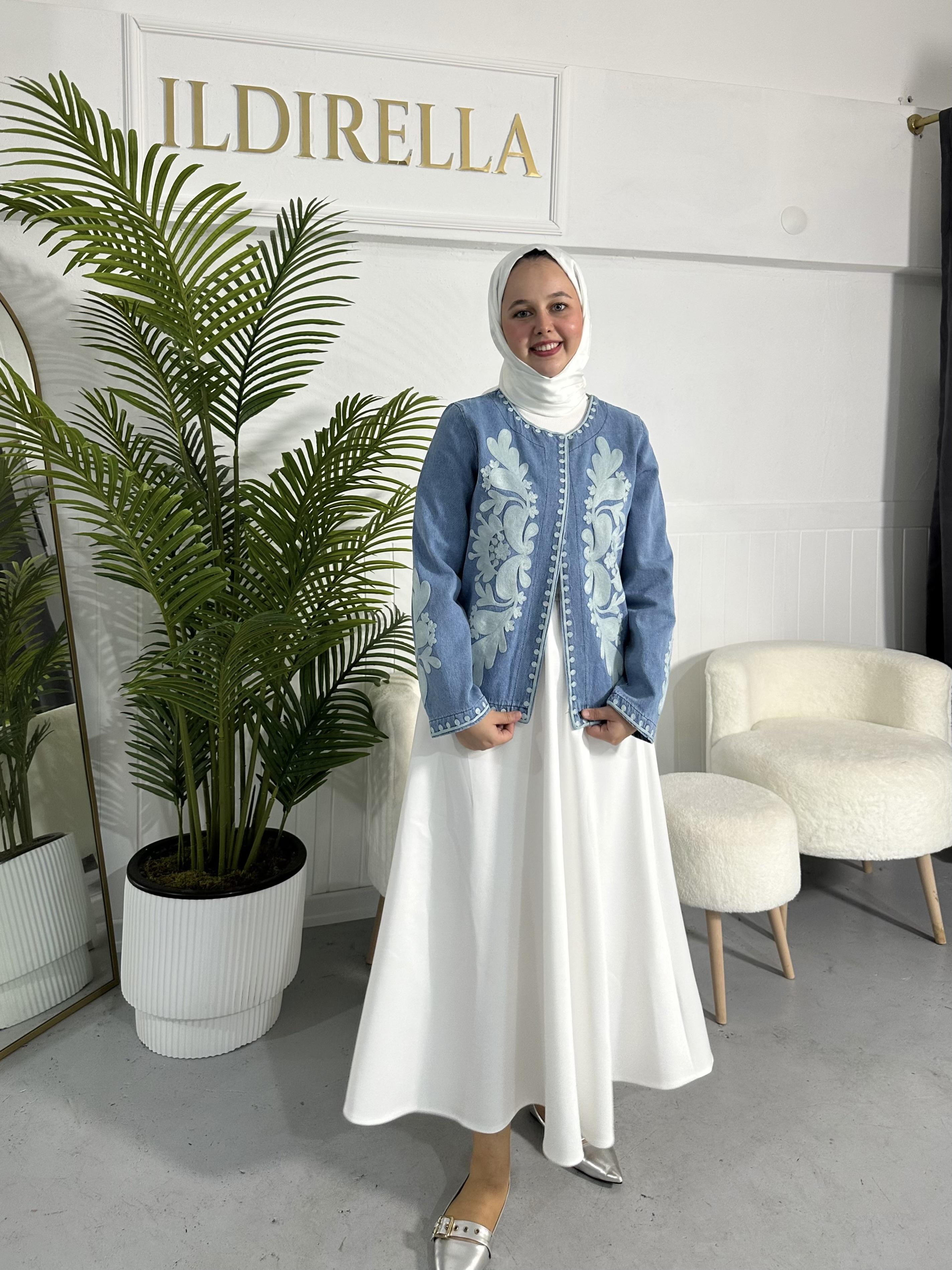 Kot Nakışlı Premium Ceket