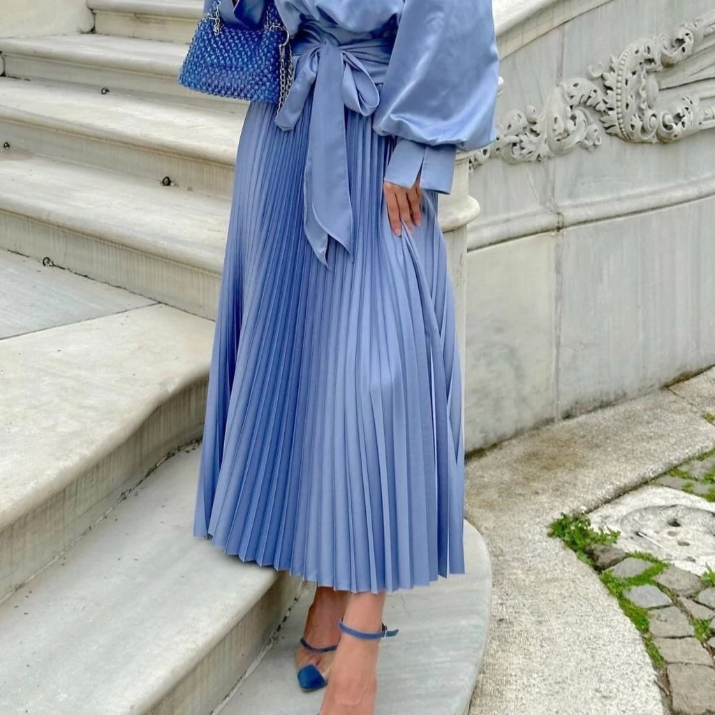 Henza Marka Bebe Mavisi Piliseli Etek