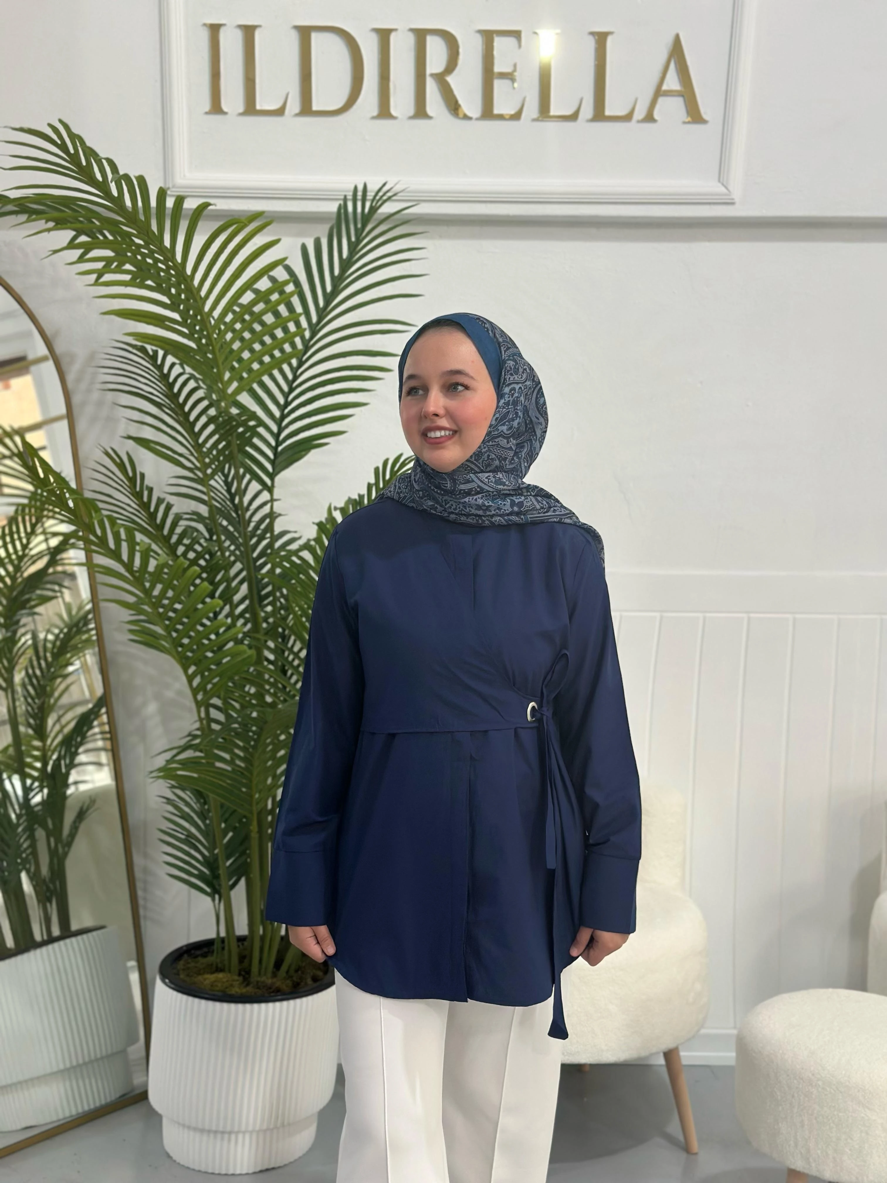 Hm Aria Premium Gömlek - Lacivert