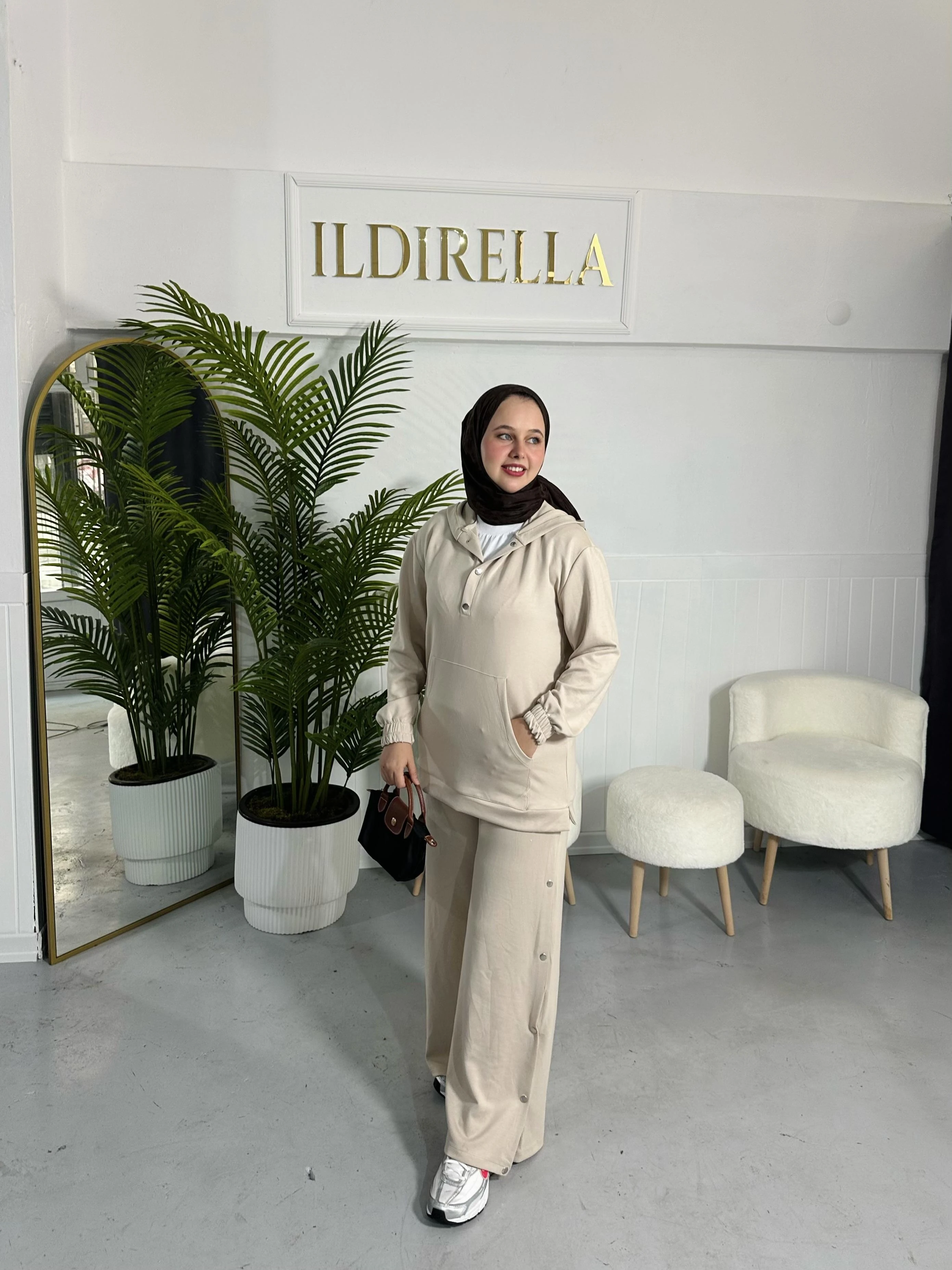 Oysho Çıtçıtlı Takım - Bej