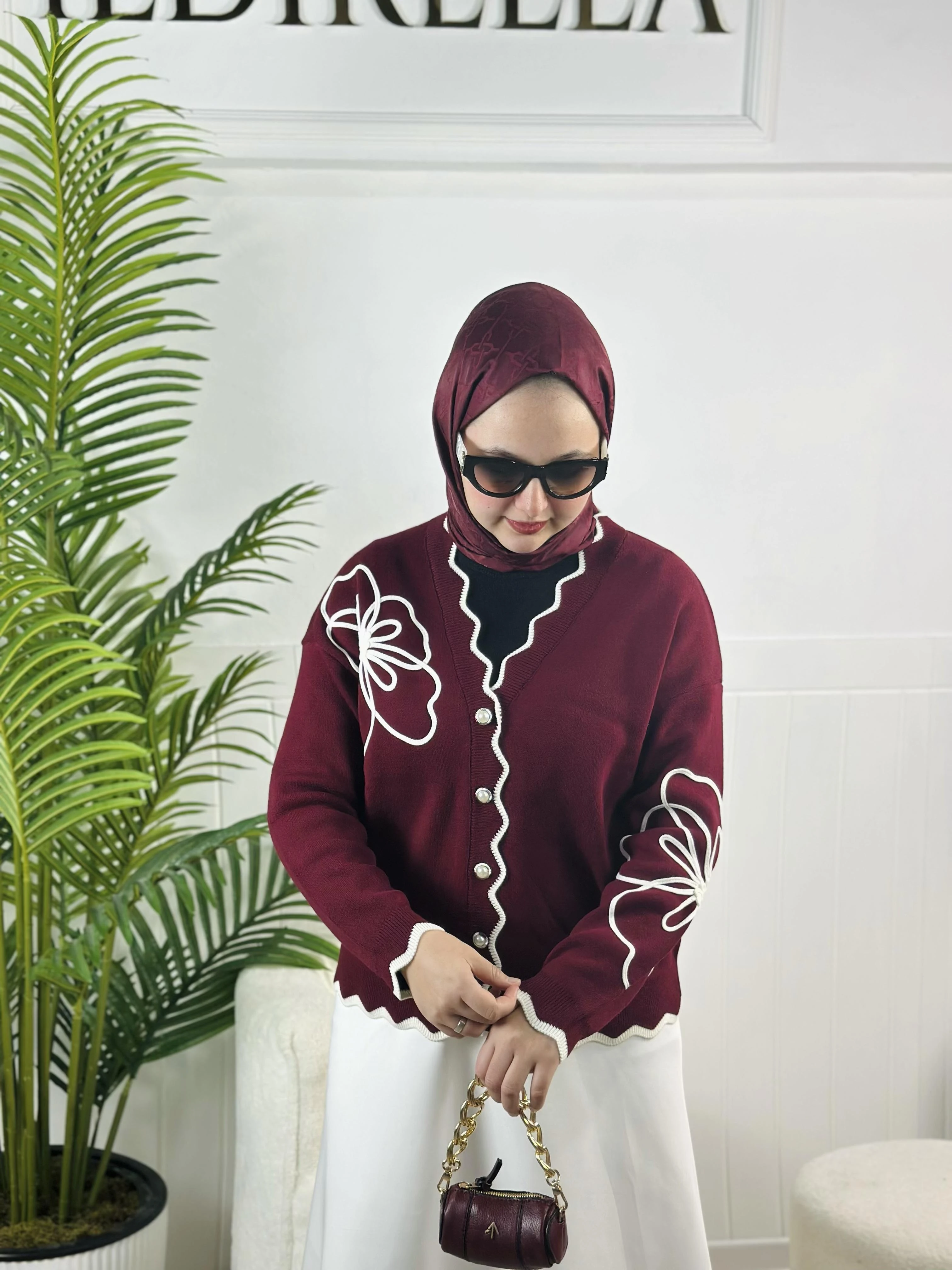 Marbella Hırka - Bordo