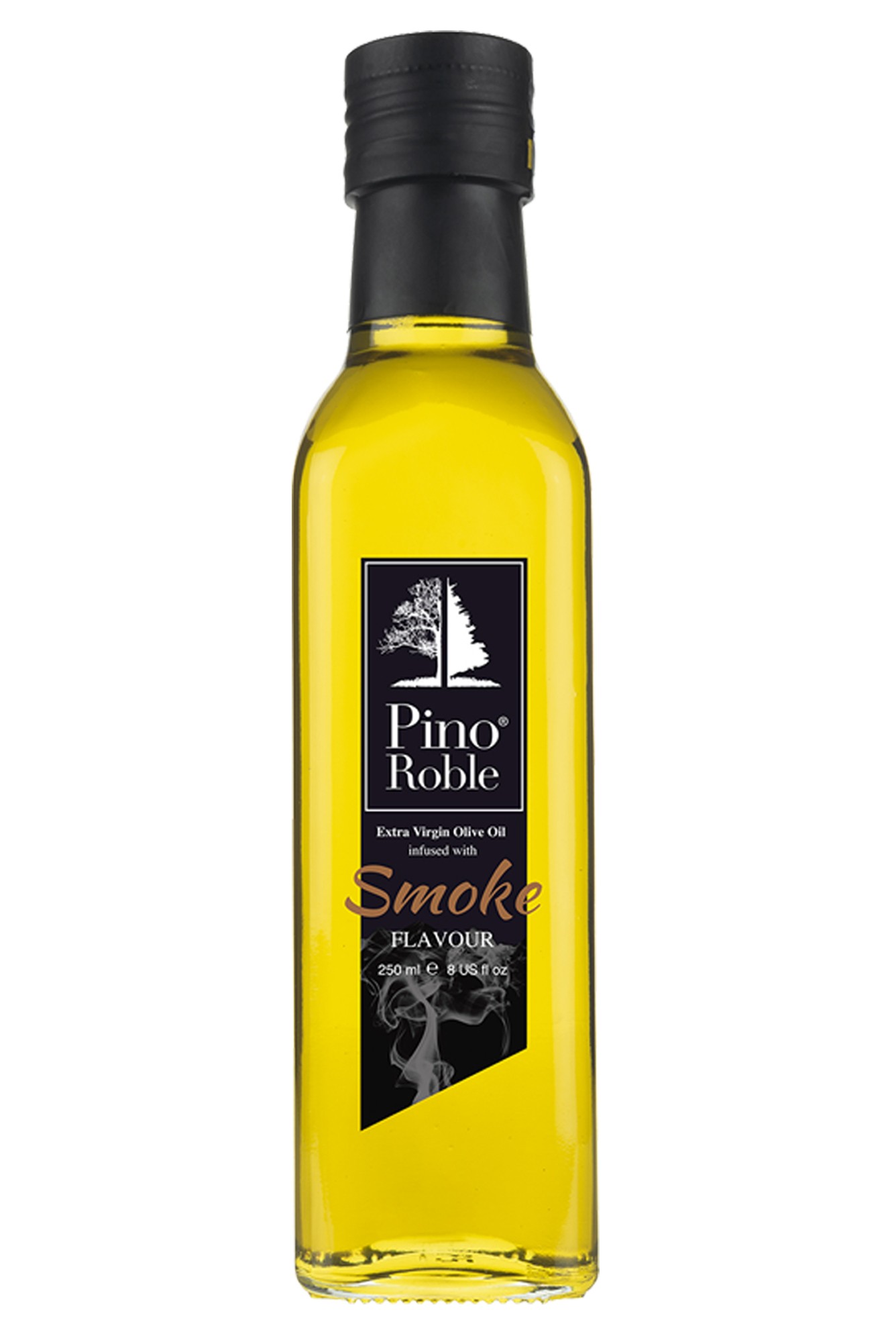 PinoRoble Tütsülenmiş Füme (Smoked Olive Oil) Barbekü Sos Aromalı Soğuk Sıkım Zeytinyağı 250ml