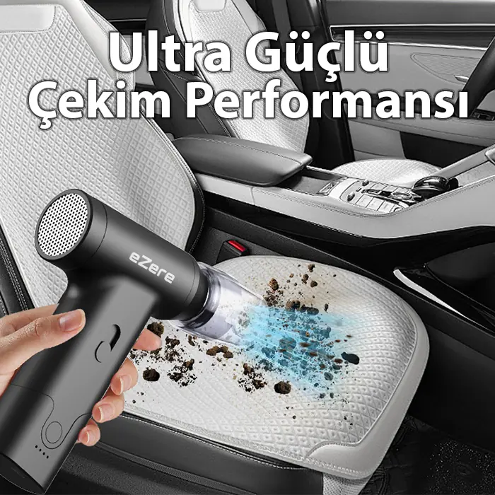 EzereEZERE J02 Çift fonksiyonlu mini Araç süpürgesi & Turbo Fan