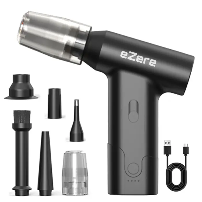 EzereEZERE J02 Çift fonksiyonlu mini Araç süpürgesi & Turbo Fan