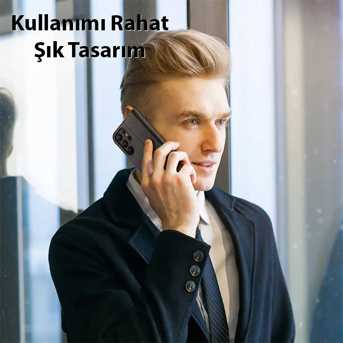 Dux Ducis SM Galaxy S23 Ultra Kilif Miknatisli Cüzdanli Deri Kilif